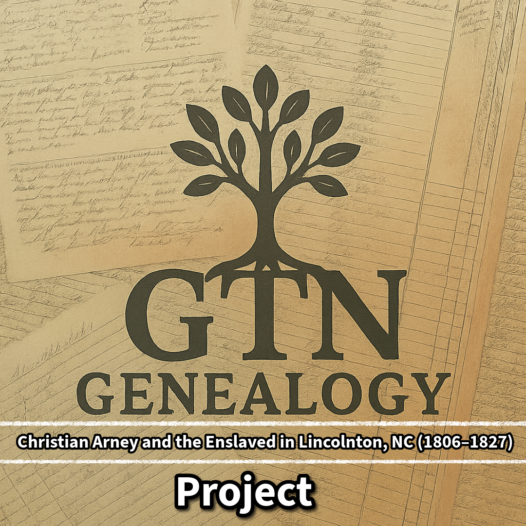 Christian Arney and the Enslaved in Lincolnton, NC (1806–1827)