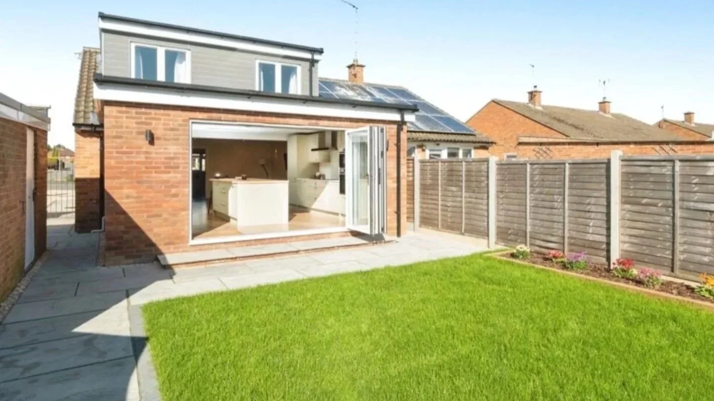 Residential extension and remodel. After Rear view. 