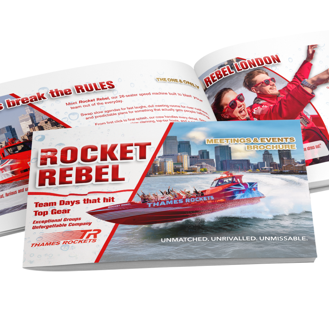 Crafting Rocket Rebel: Behind the Scenes of a High-Impact B2B Brochure for Thames Rockets