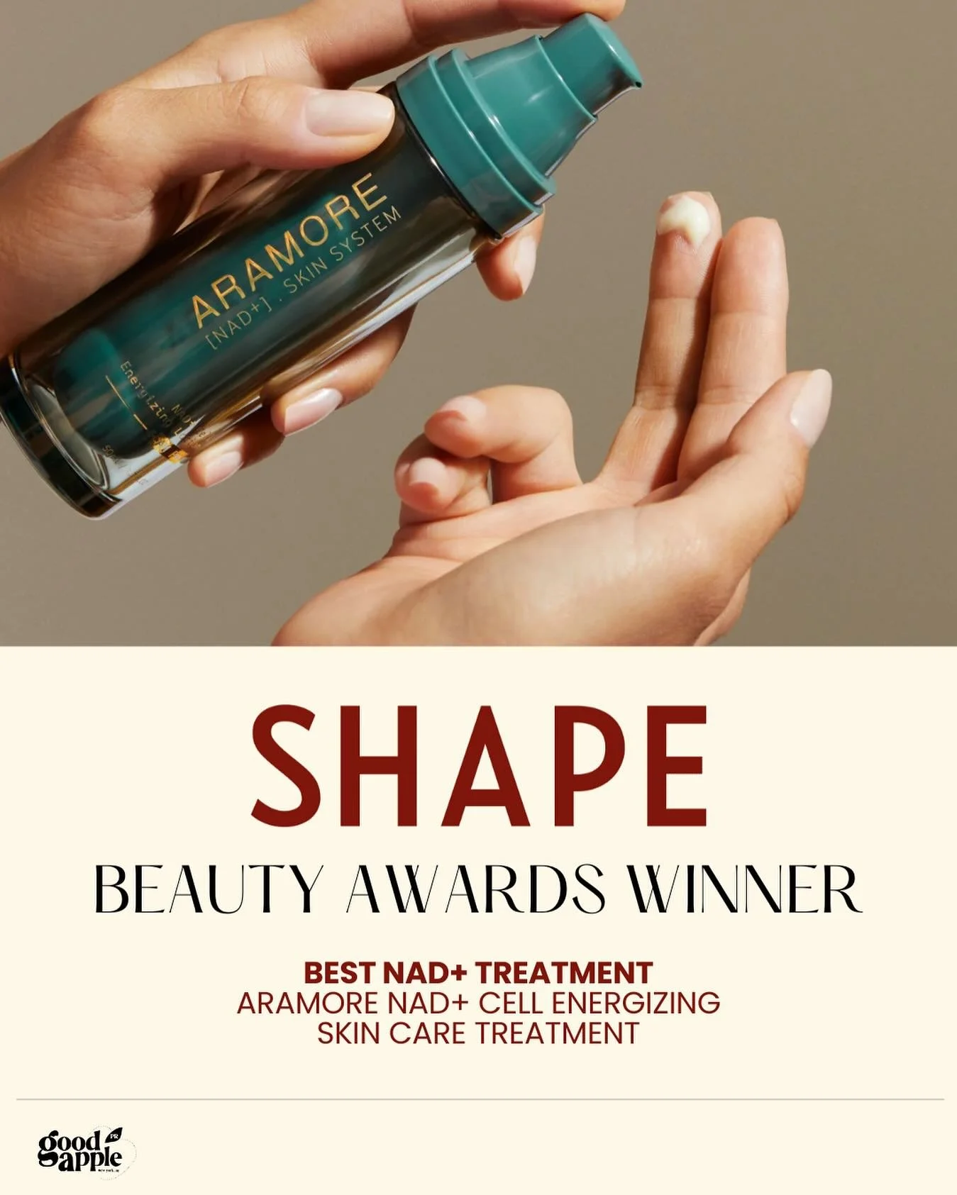 @aramoreskincare is a 2025 Shape Beauty Award winner! And the first product in the skincare winner category to boast for the Best NAD+ Treatment💥💚👏. As the Shape beauty teams shares, &ldquo;if you are on the forefront of skincare tech, get on boar