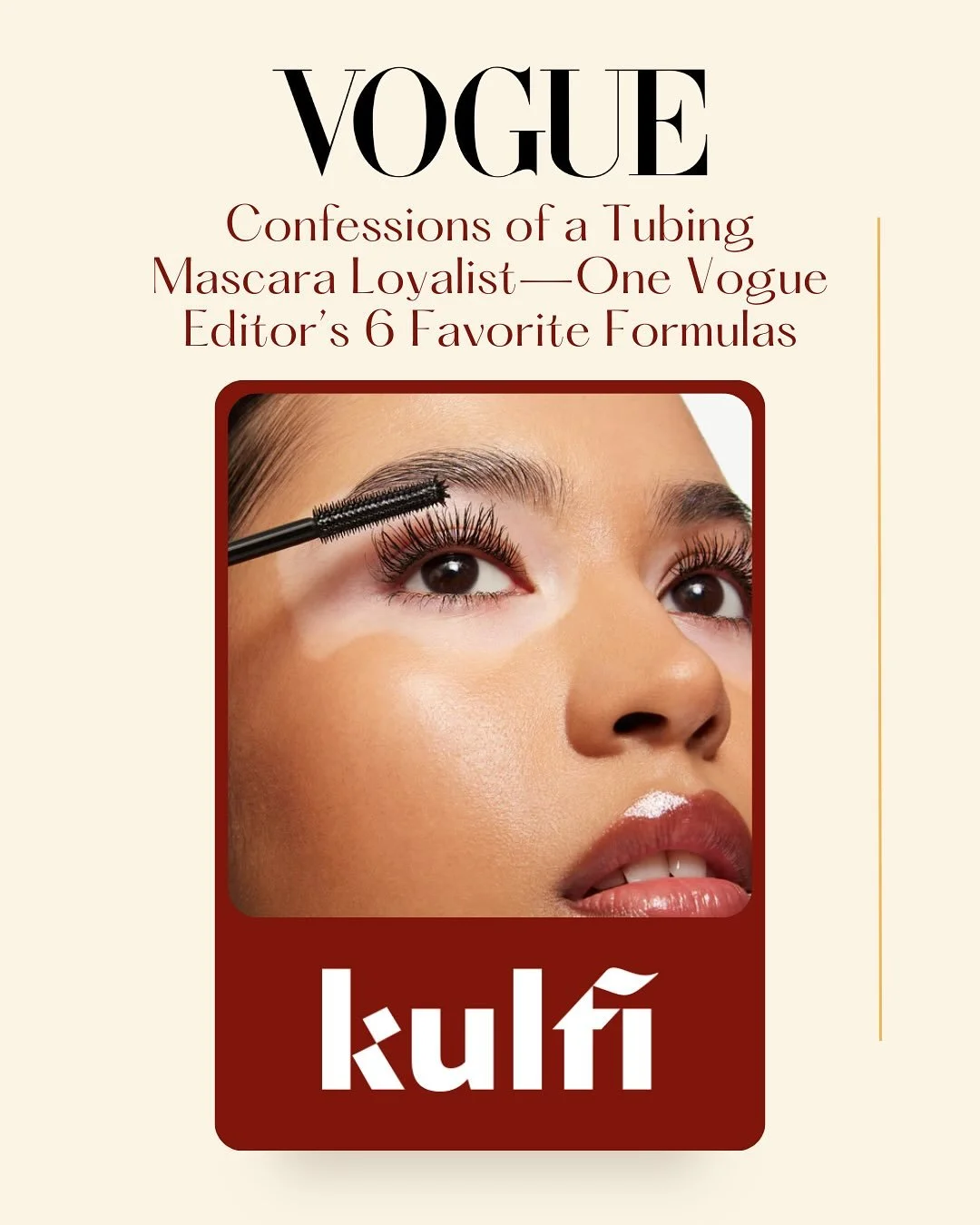 @kulfi.beauty&rsquo;s Badi Lash is &ldquo;the perfect combo of tubing and volumizing&rdquo; 💜