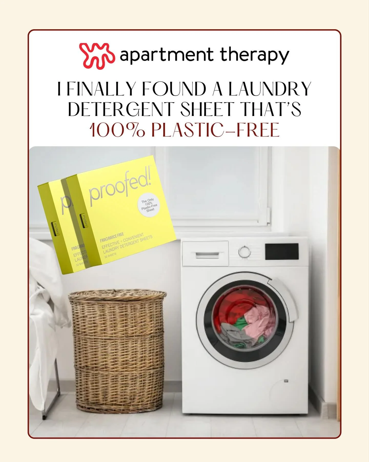 &ldquo;They&rsquo;re effective, easy to store, and, most impressively, 100% plastic-free.&ldquo; @proofedlaundry featured in @apartmenttherapy! A big thank you to Alexa Casanova for the dedicated feature ✨💛