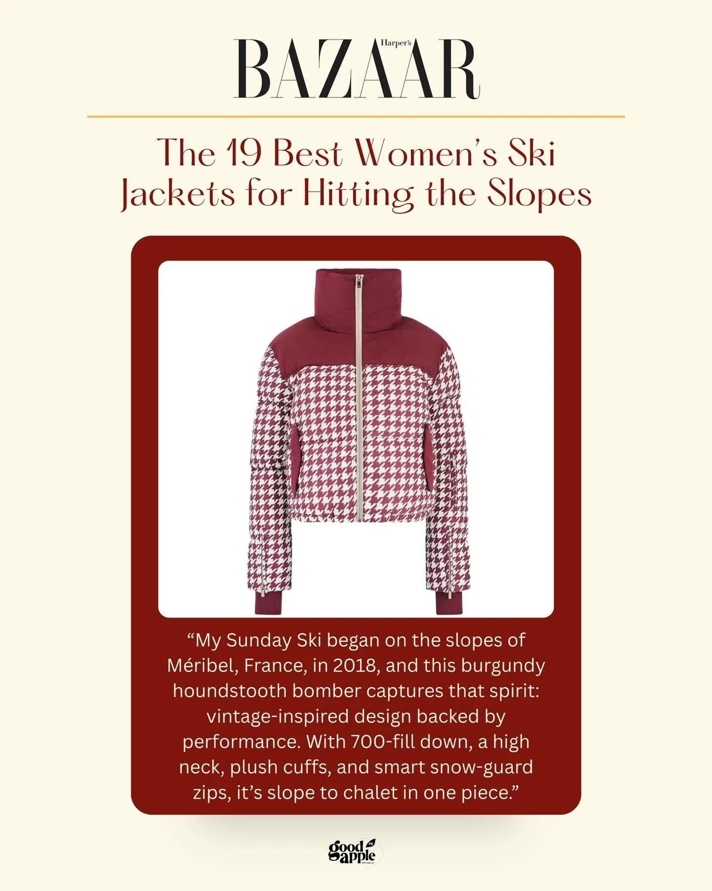 @mysundayski in @harpersbazaarus &hearts;️⛷️

Thank you to @lauralajiness for the inclusion ✨