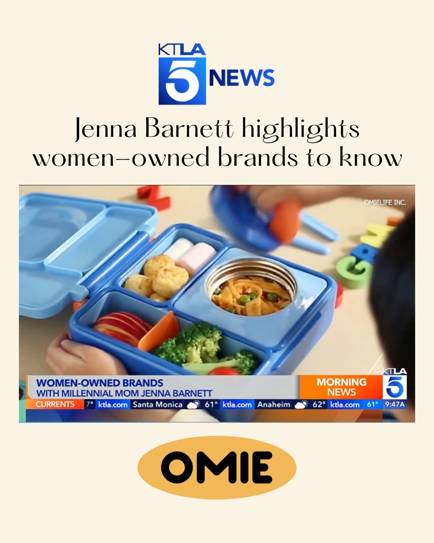 @omielifeinc seen in @ktla5news💥