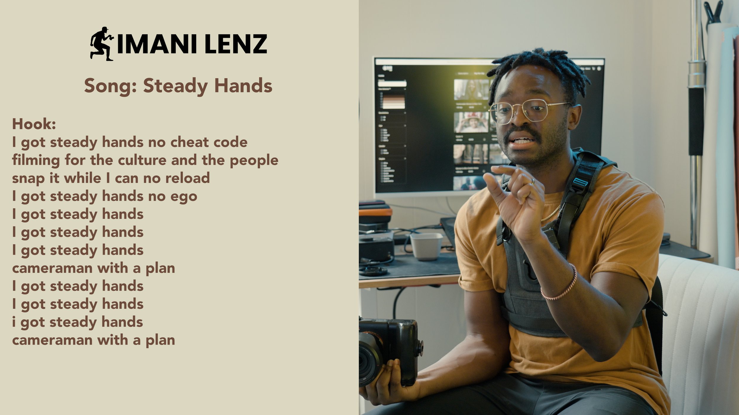 imani lenz steady hands hook cameraman discipline filming for the culture music lyrics breakdown