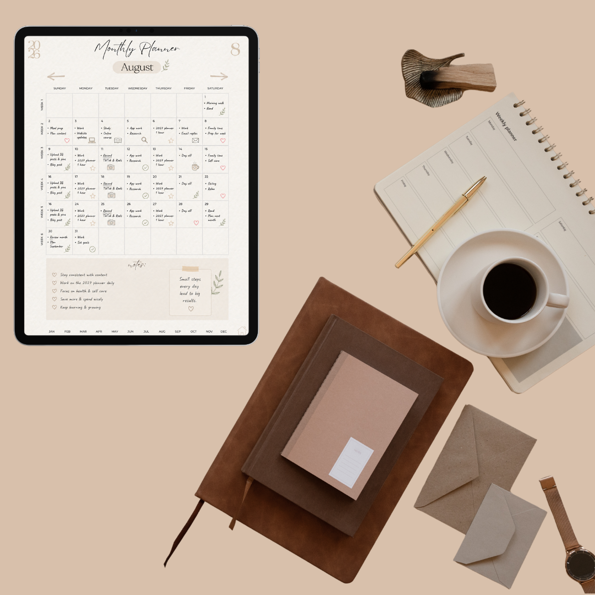 August Reset: How to Plan a Productive Month with a Digital Planner