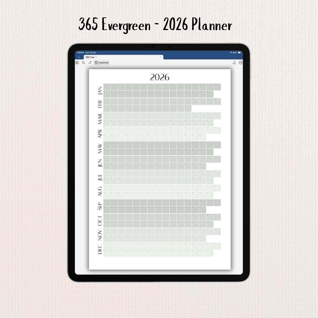📆365 Evergreen – 2026 Planner📆