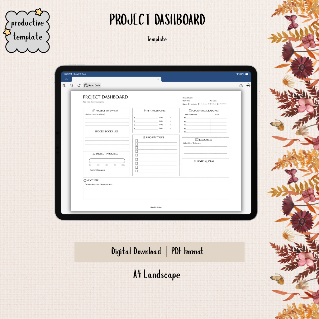 Project Dashboard Template