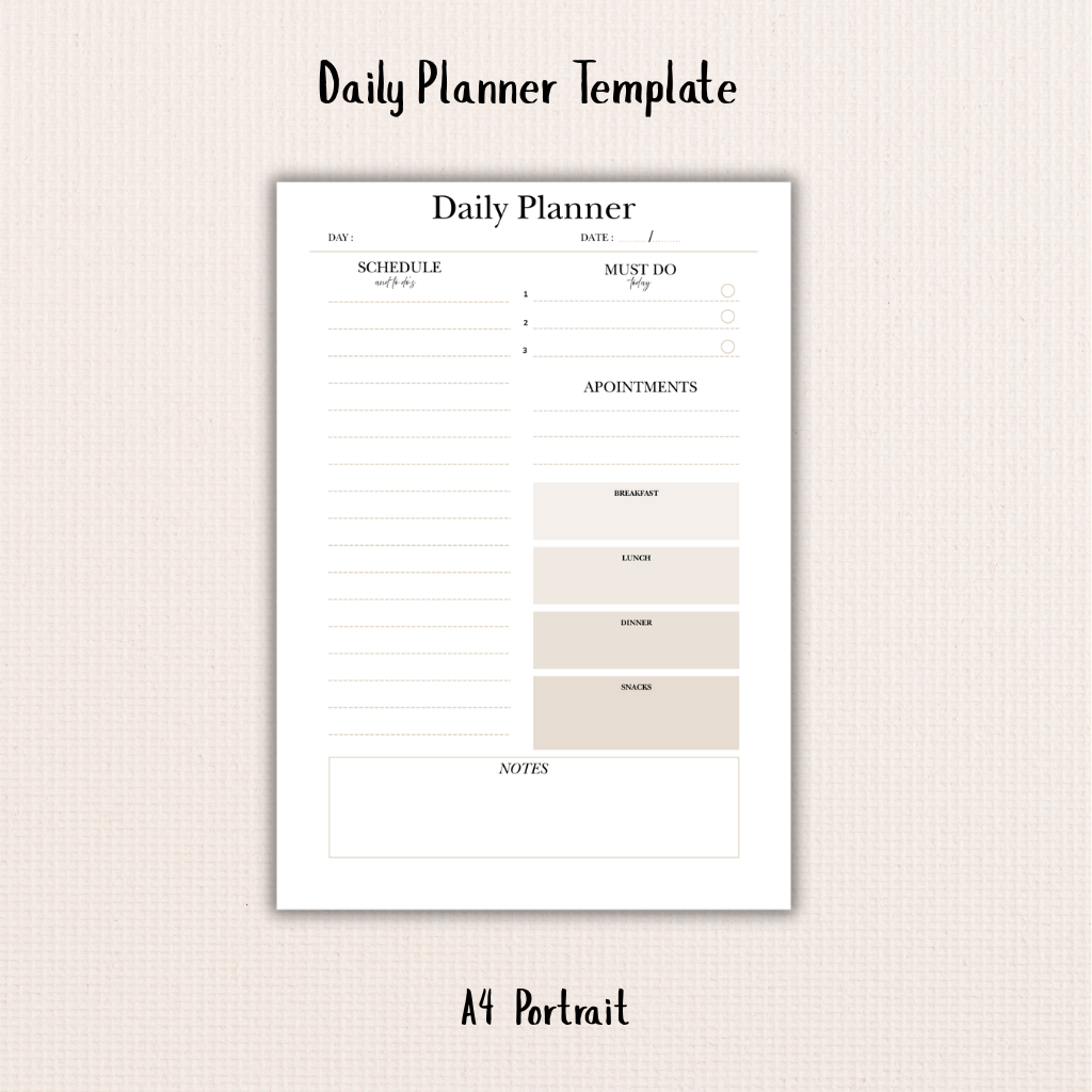 📄Daily Planner Template
