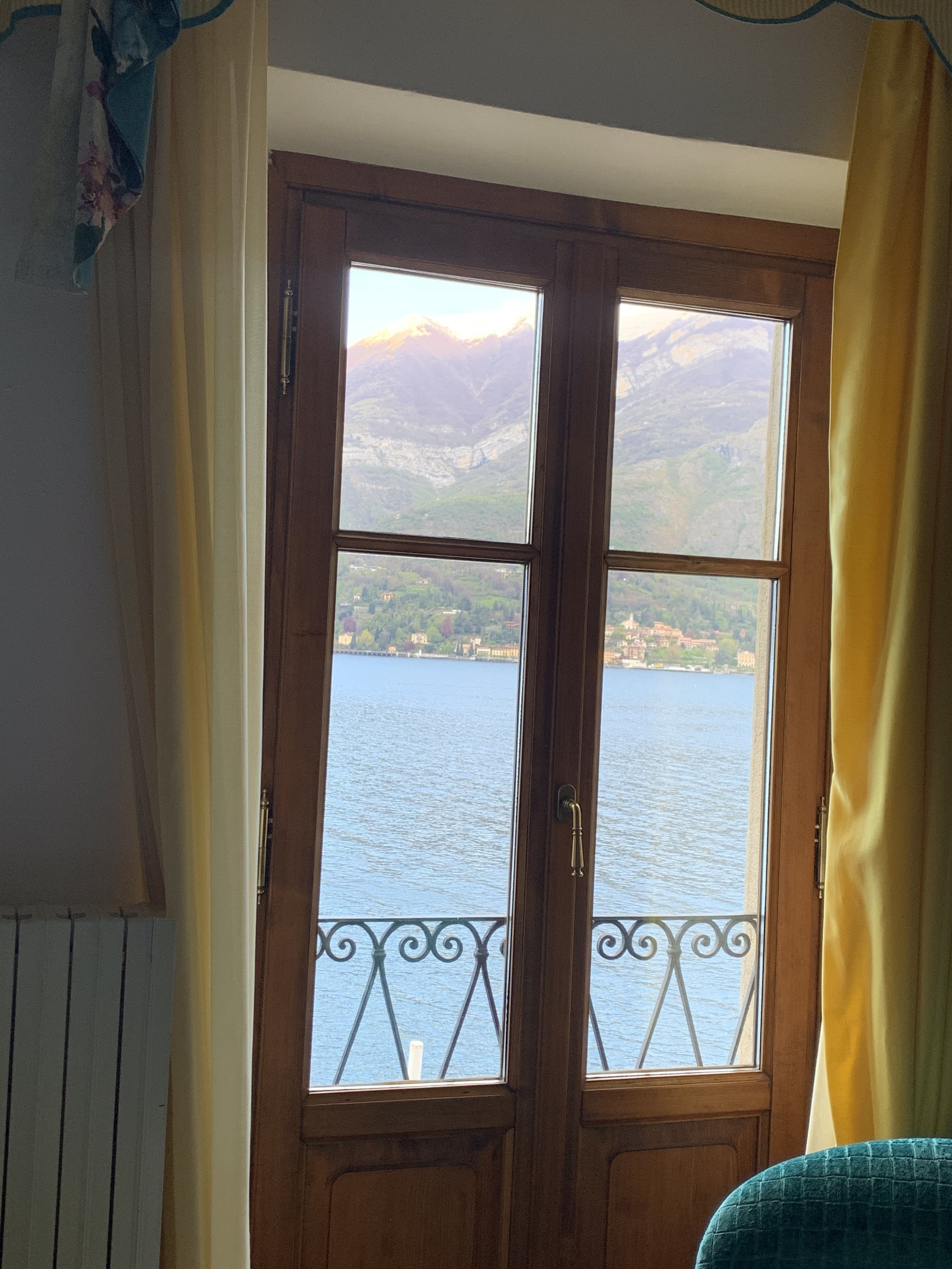 View from our hotel room--Lake Como!