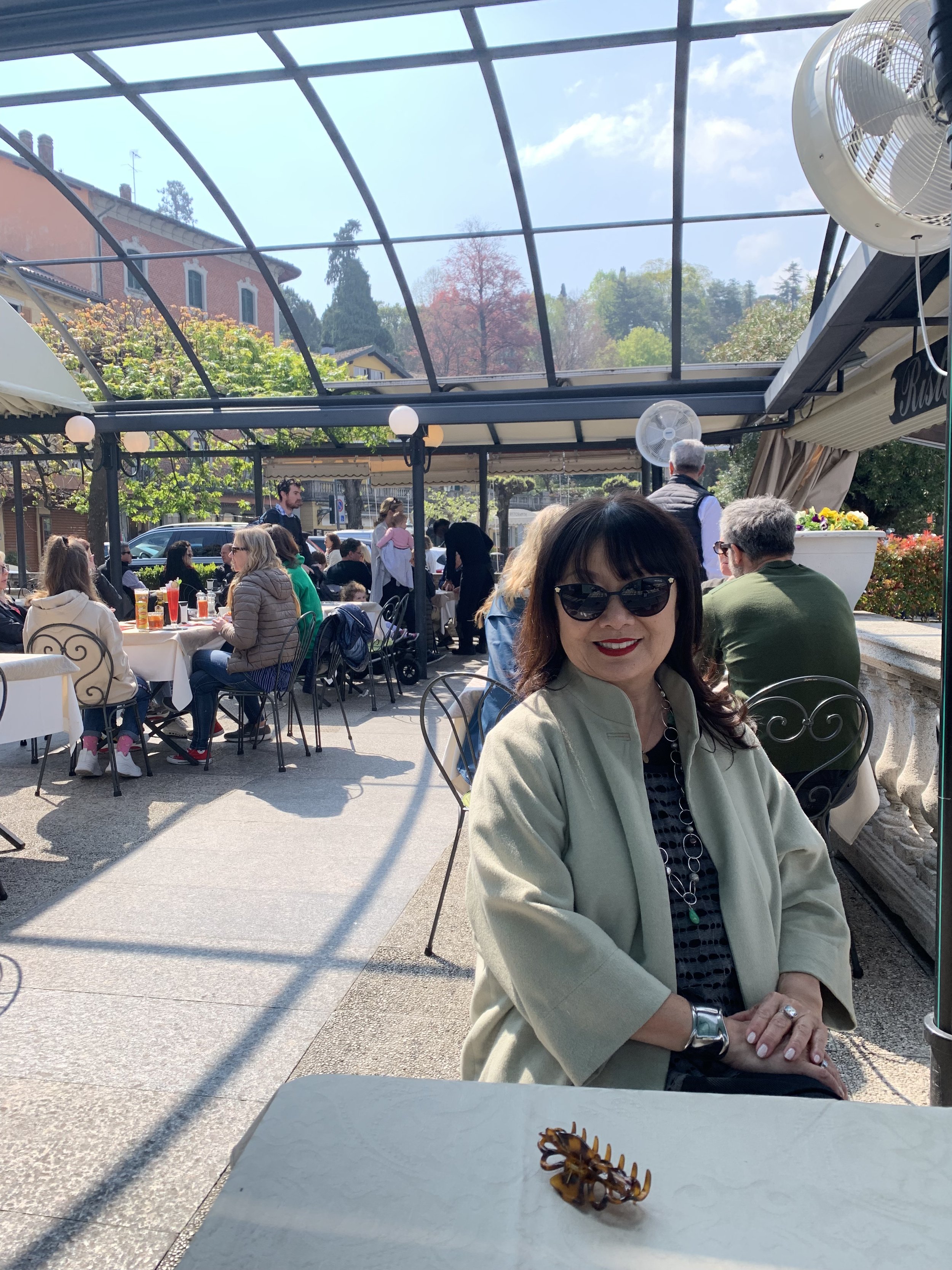 We arrive in Bellagio and settle in for lunch.