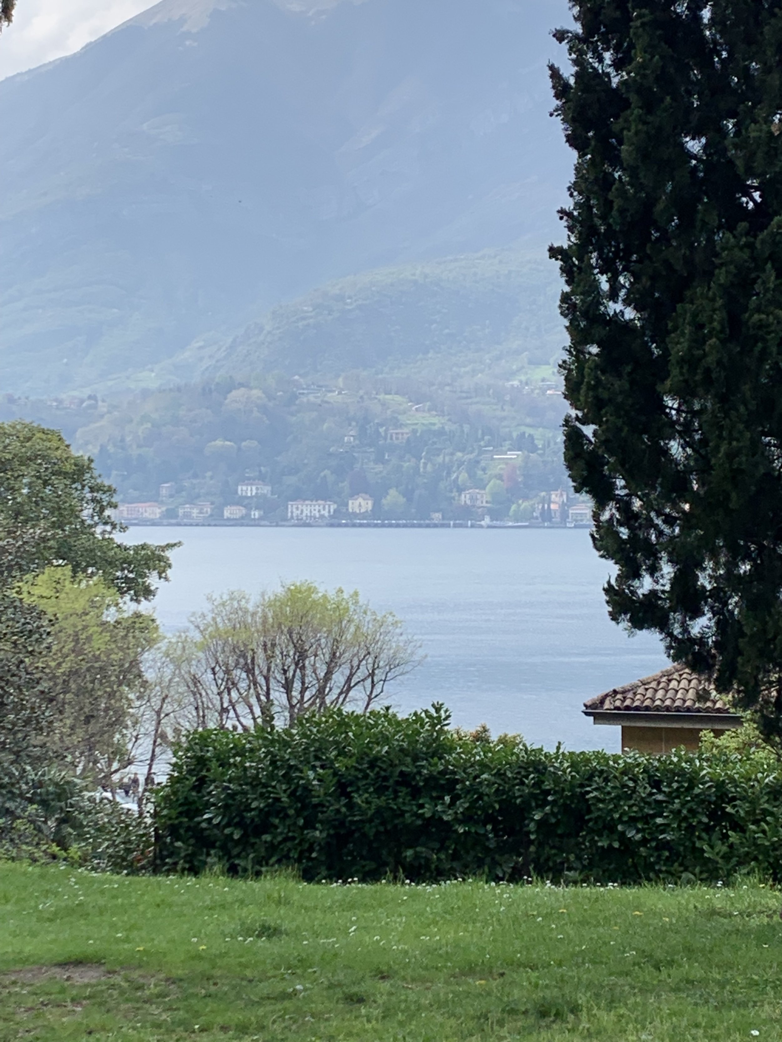 The park in Bellagio on the lake shore.