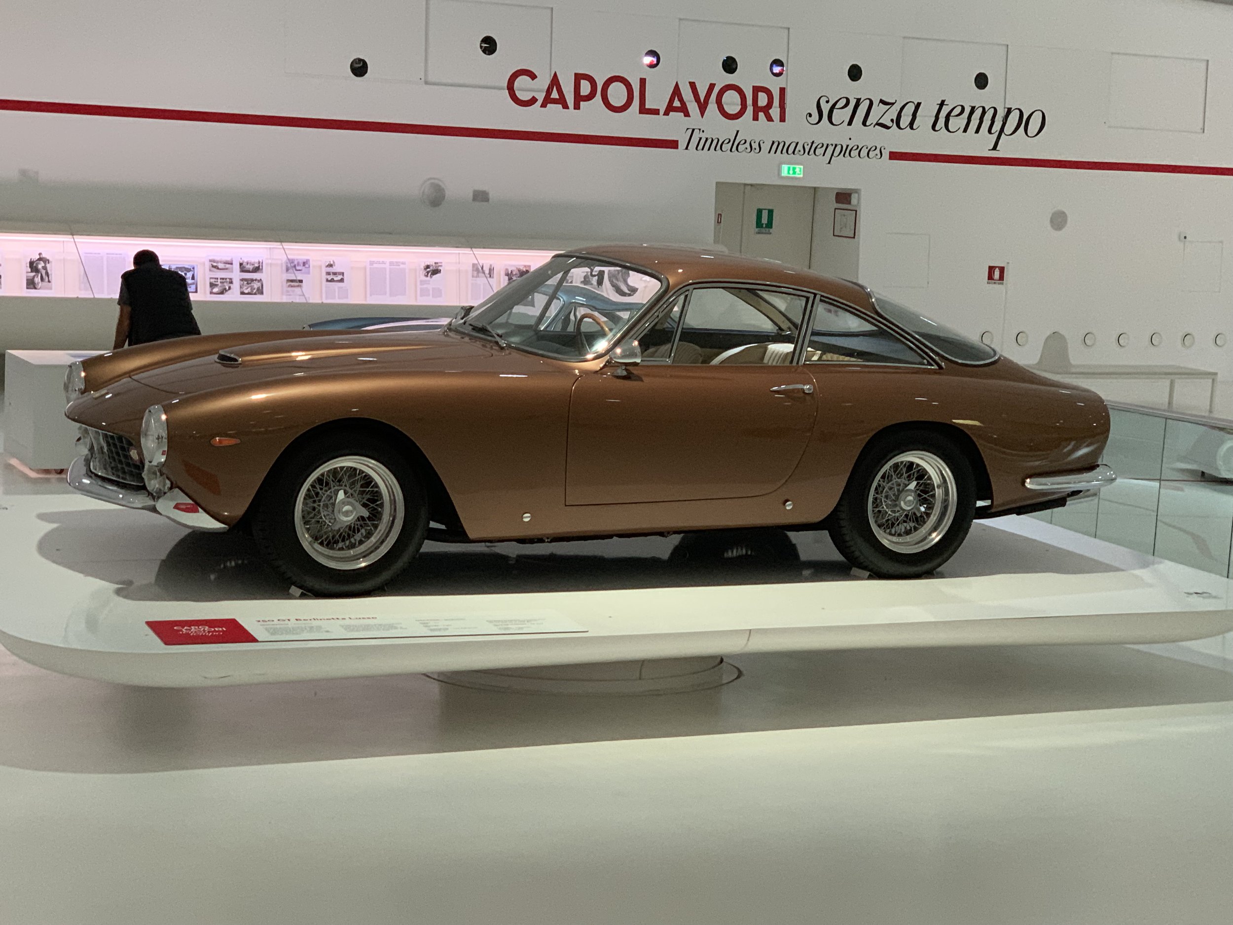 My favourite vintage Ferrari, the 250GT Lusso (“deluxe”) from 1962. Unfortunate color, though.