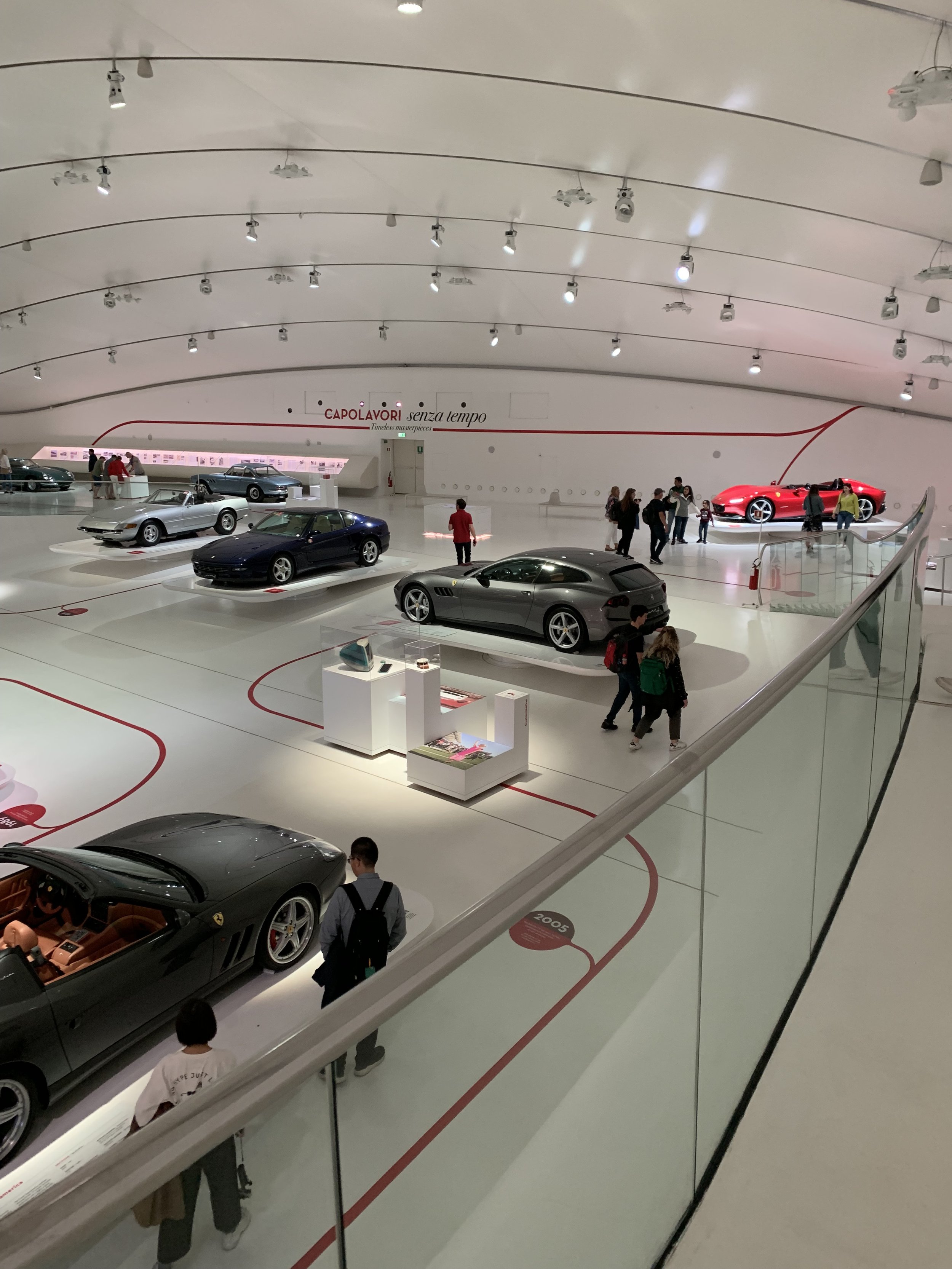 Inside the Museo Casa Ferrari. A properly set up display environment that was designed by a Finnish architect and opened in 1993.