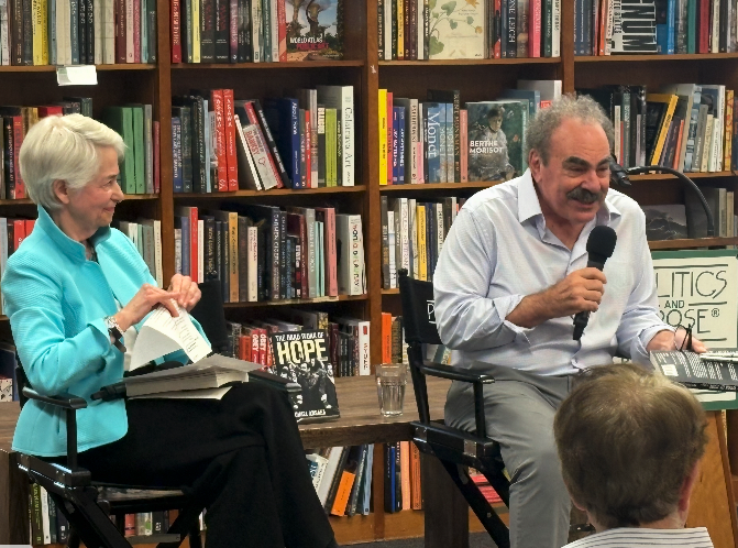 Packed crowd at Politics and Prose