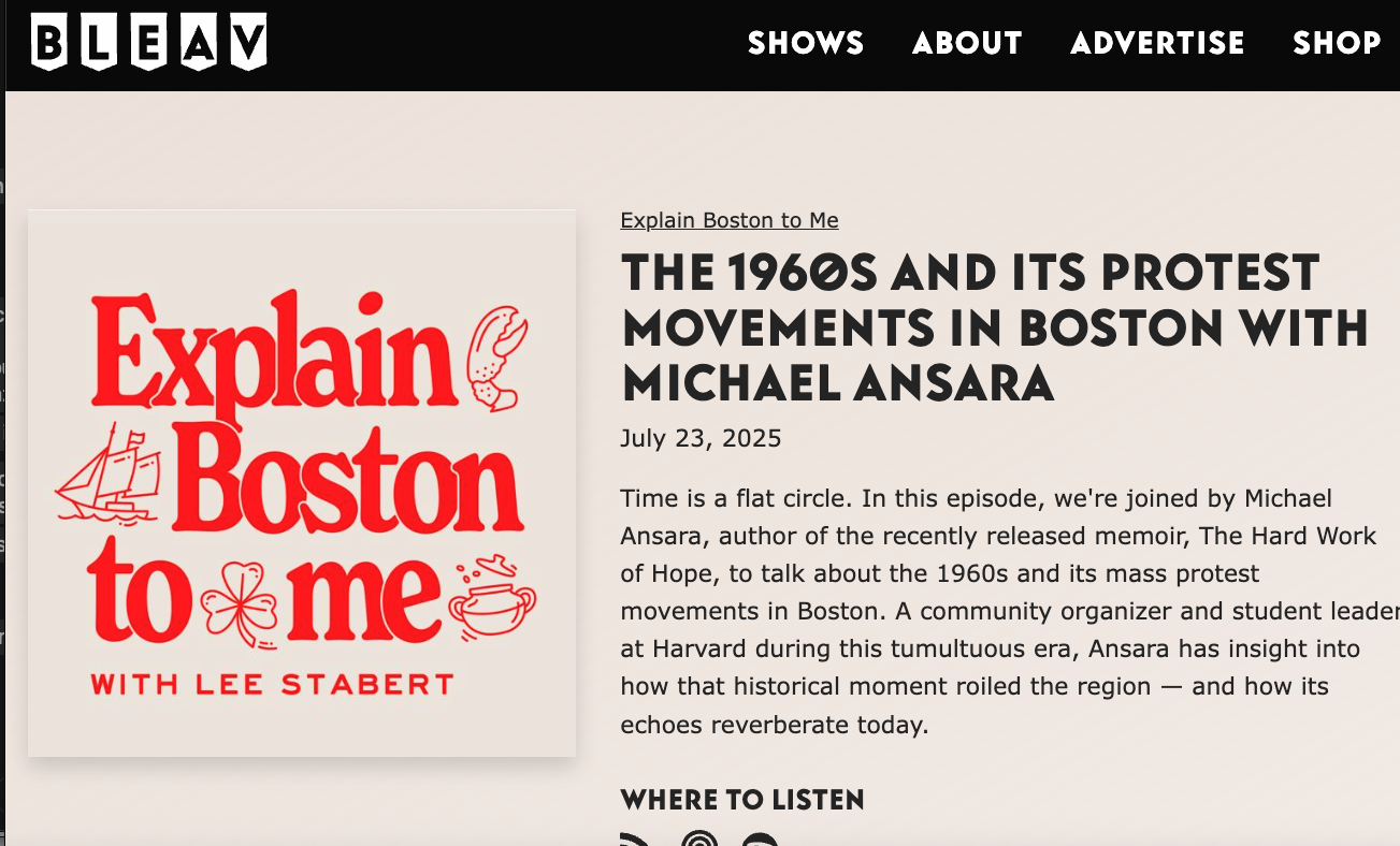Interview: Explain Boston to Me