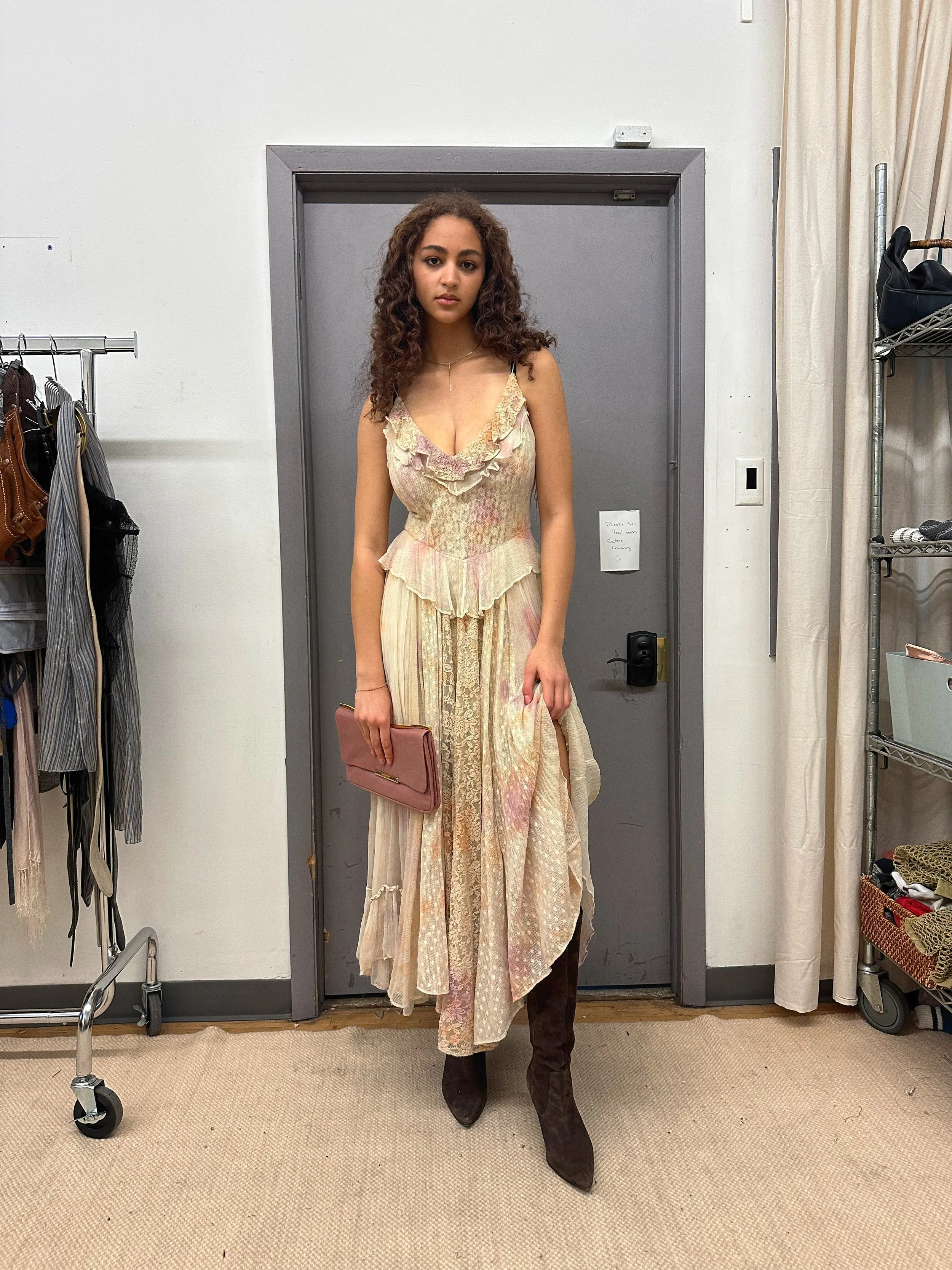 Hand Dyed Tie Dye Cotton Maxi Dress