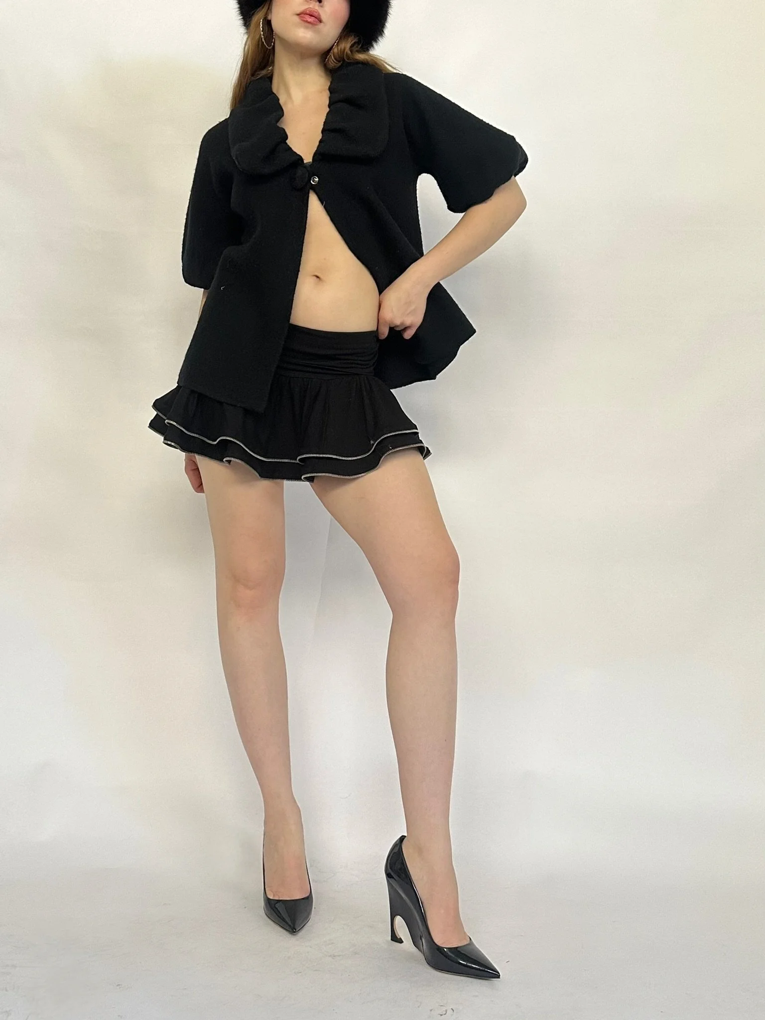 Vintage Puff Sleeve Wool Sweater