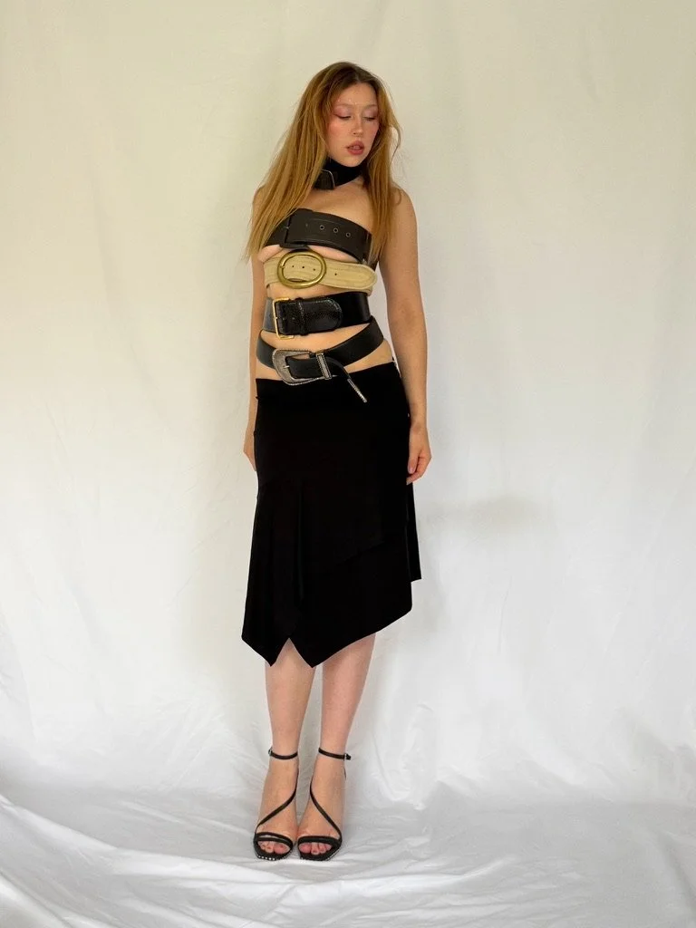 Isabel De Pedro Black Midi Skirt