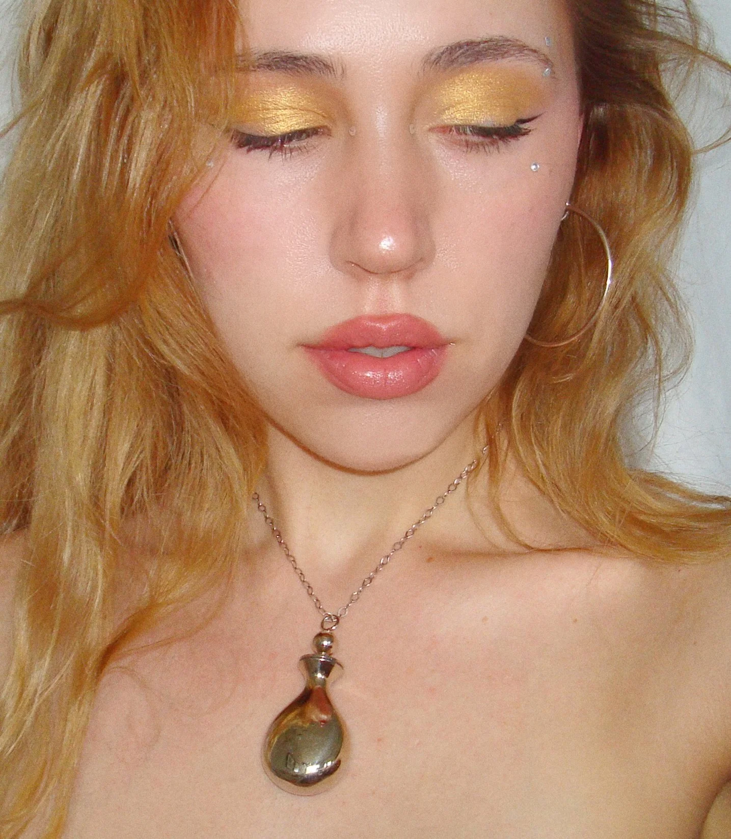 Vintage Sterling Silver Vessel Necklace