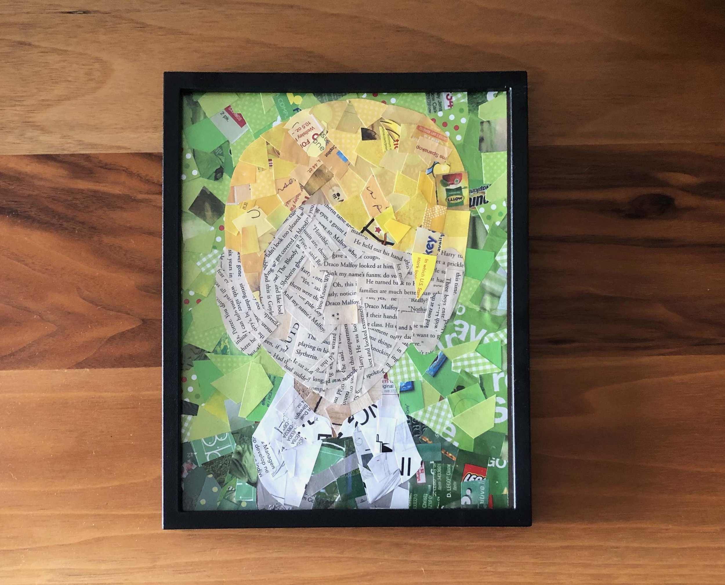 Draco Malfoy Minimalist "Harry Potter" Inspired Magazine Mosaic