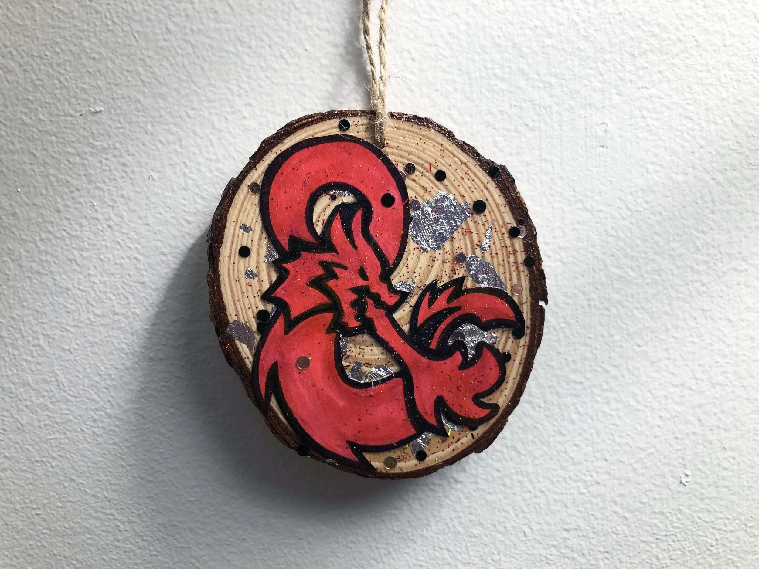DnD Logo "Dungeons & Dragons" Wooden Ornament
