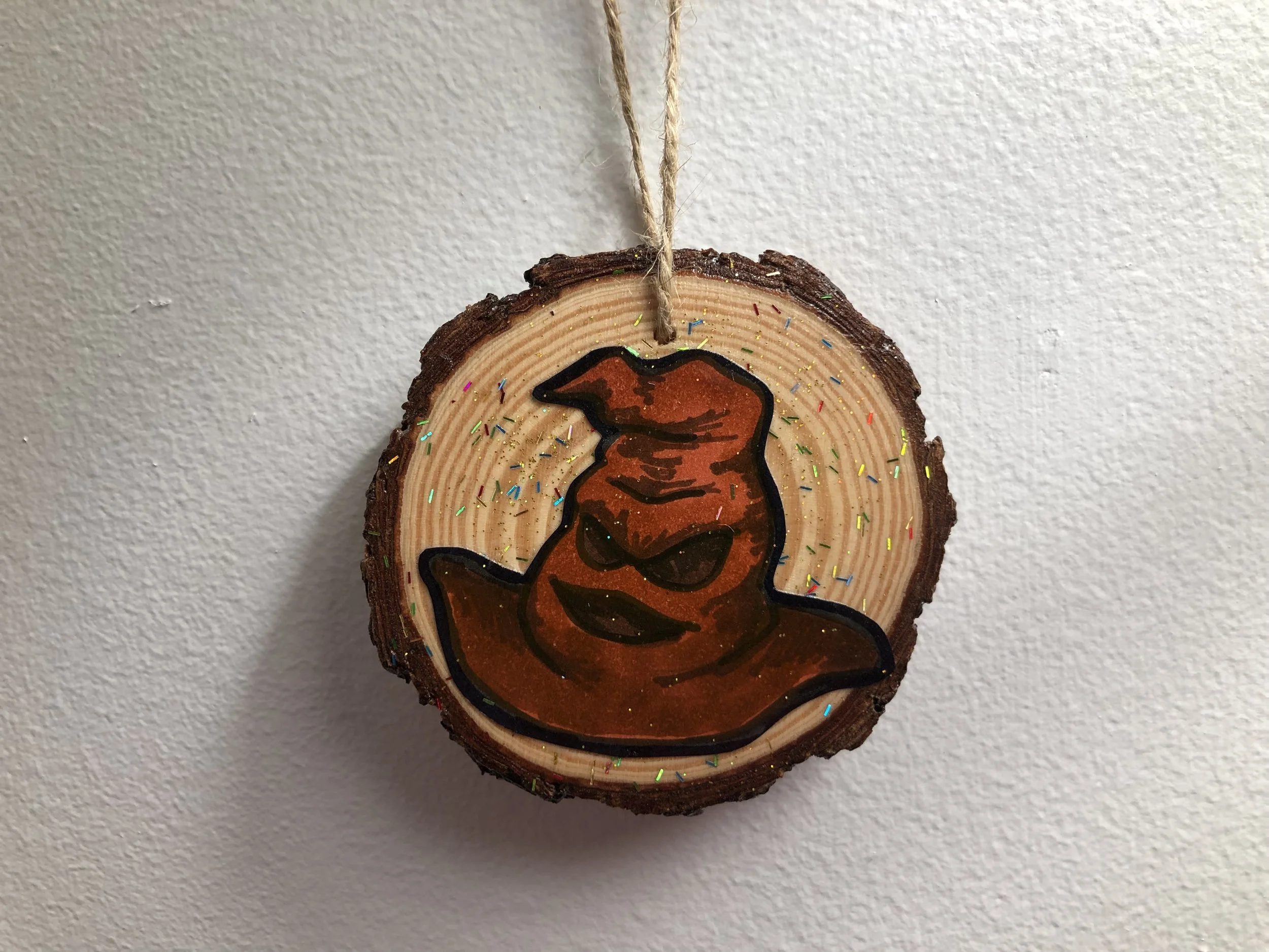 Sorting Hat "Harry Potter" Inspired Wooden Christmas Ornament