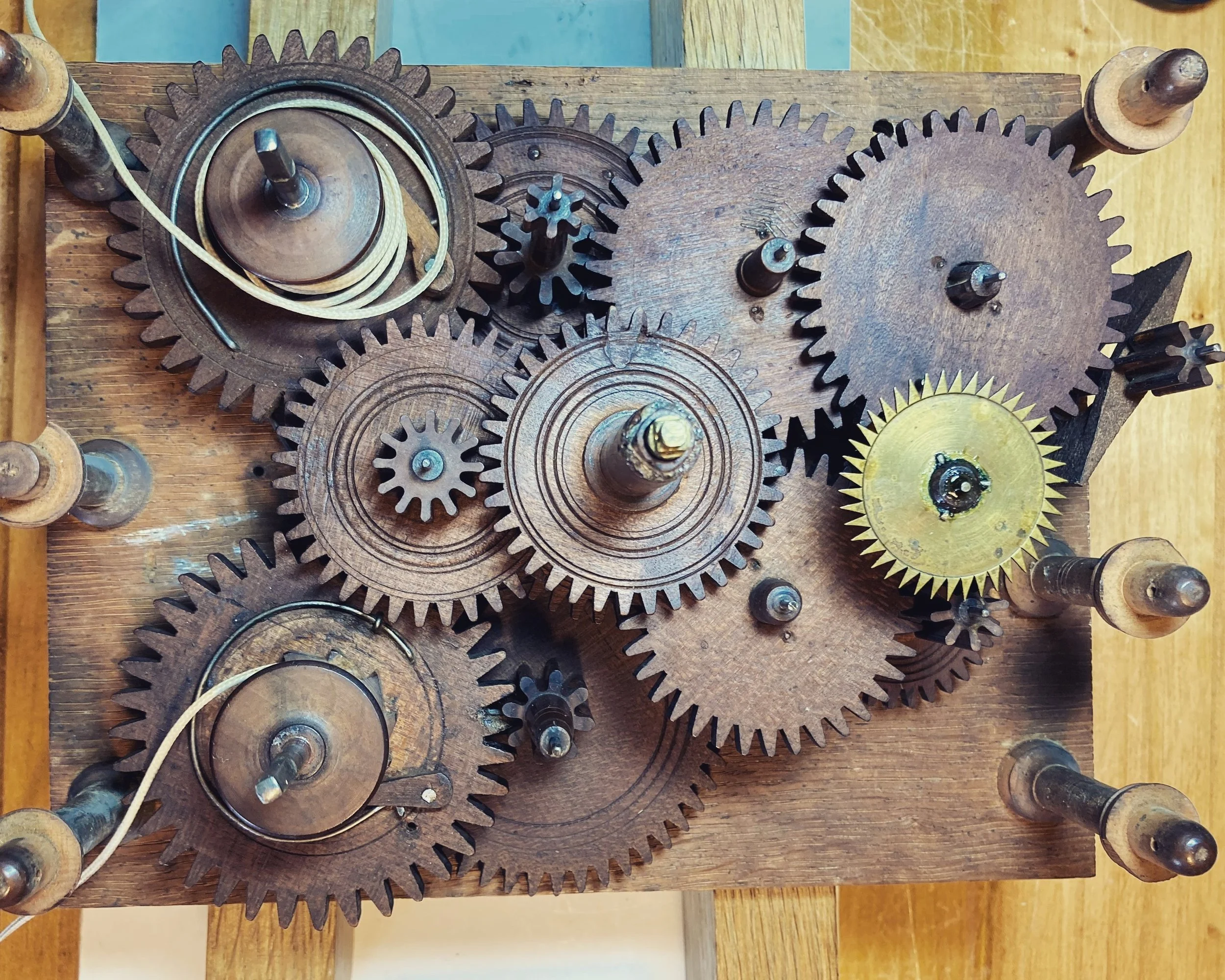 Top Down View of Clock Gears