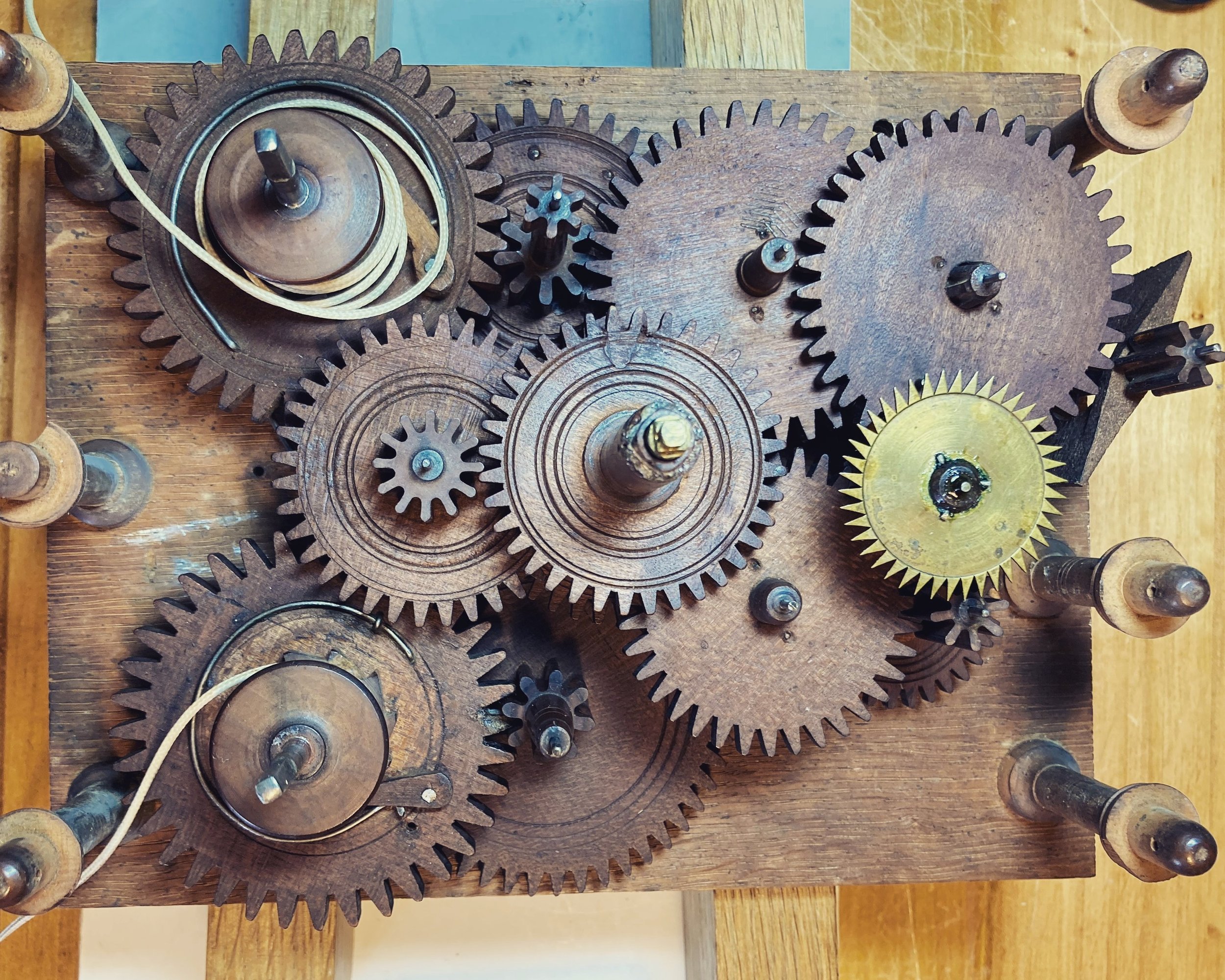 Top Down View of Clock Gears
