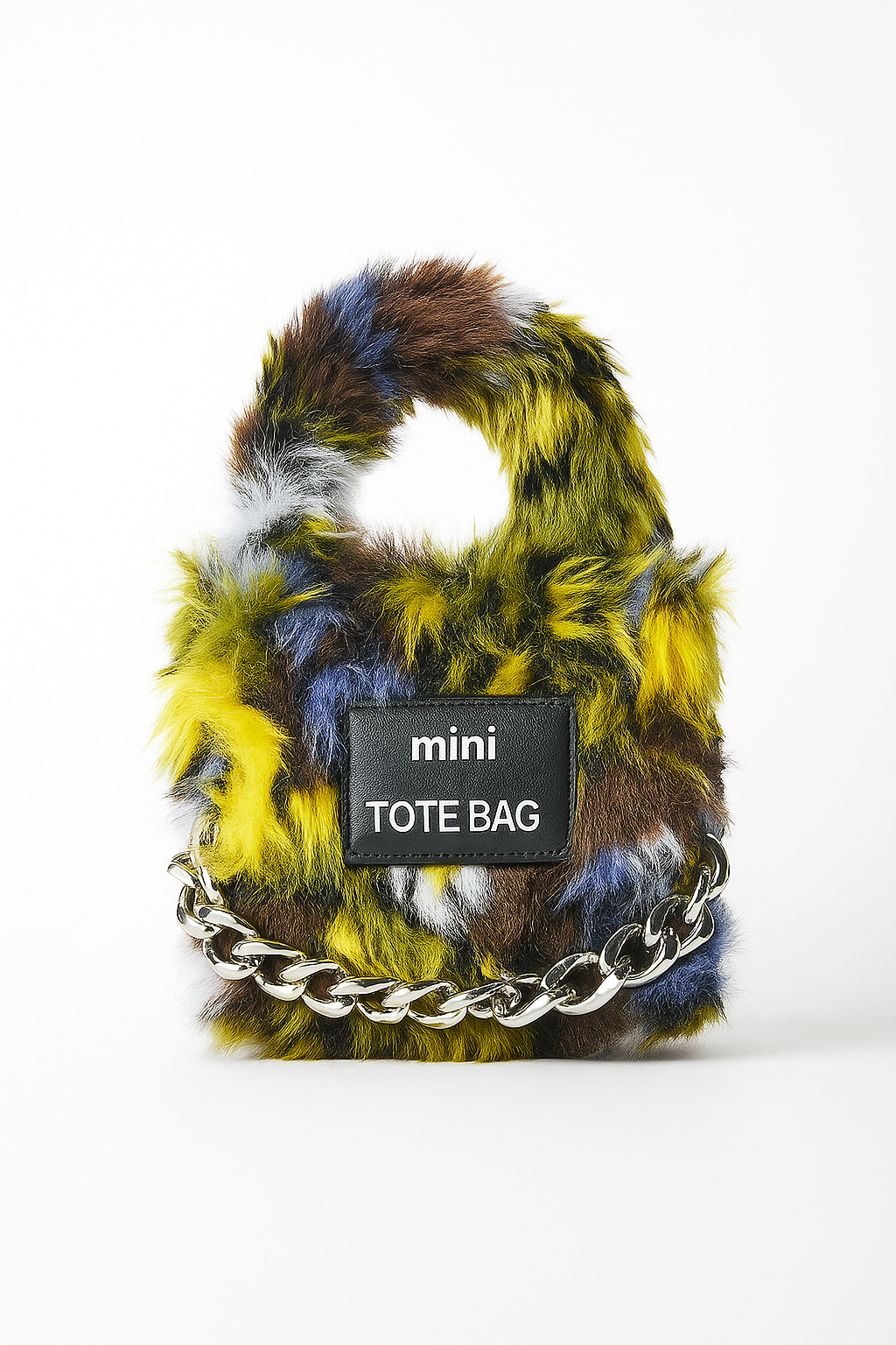 Fluffy Multi-Colored Mini Tote Bag.png