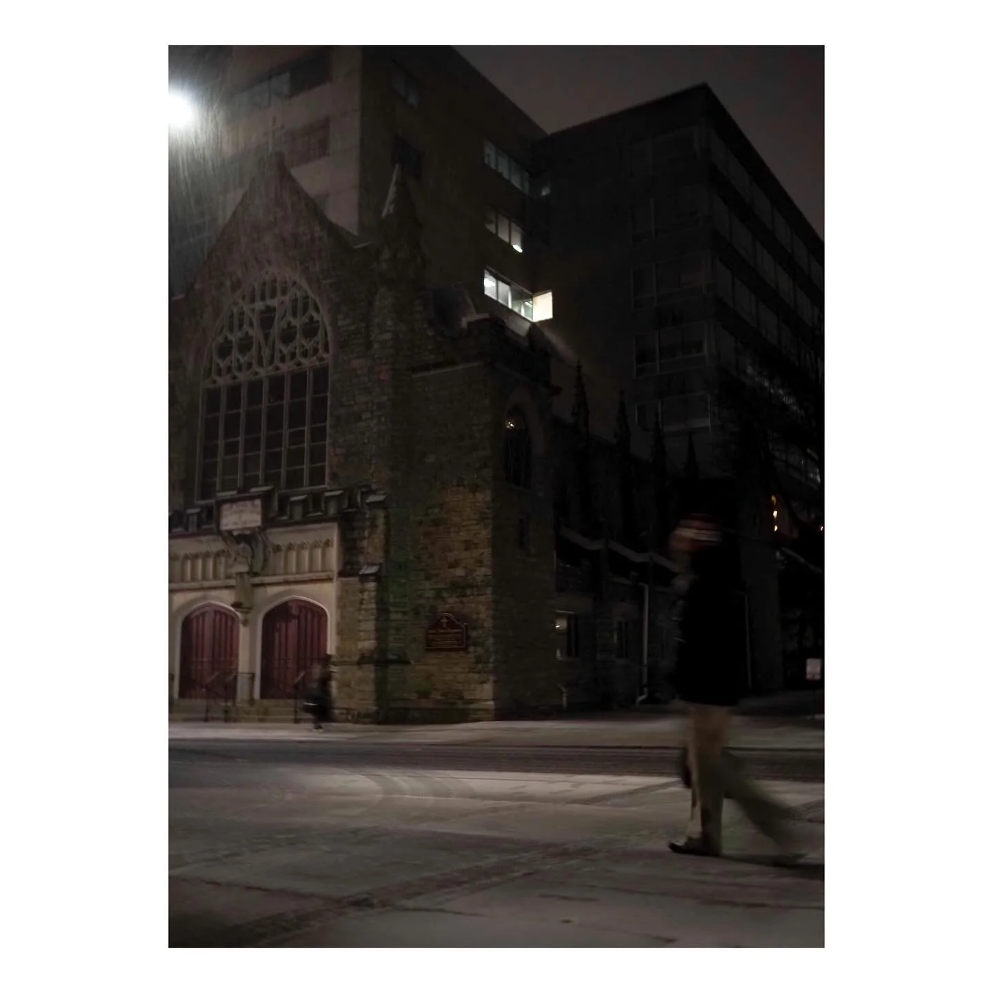 As the Snow Falls 
-
I debated whether to post this shot. It&rsquo;s not anything too special at first glance. The different quarters each provide something nice to watch IMO. I think a print would bring it out 
-
#philadelphia #snow #church #photogr