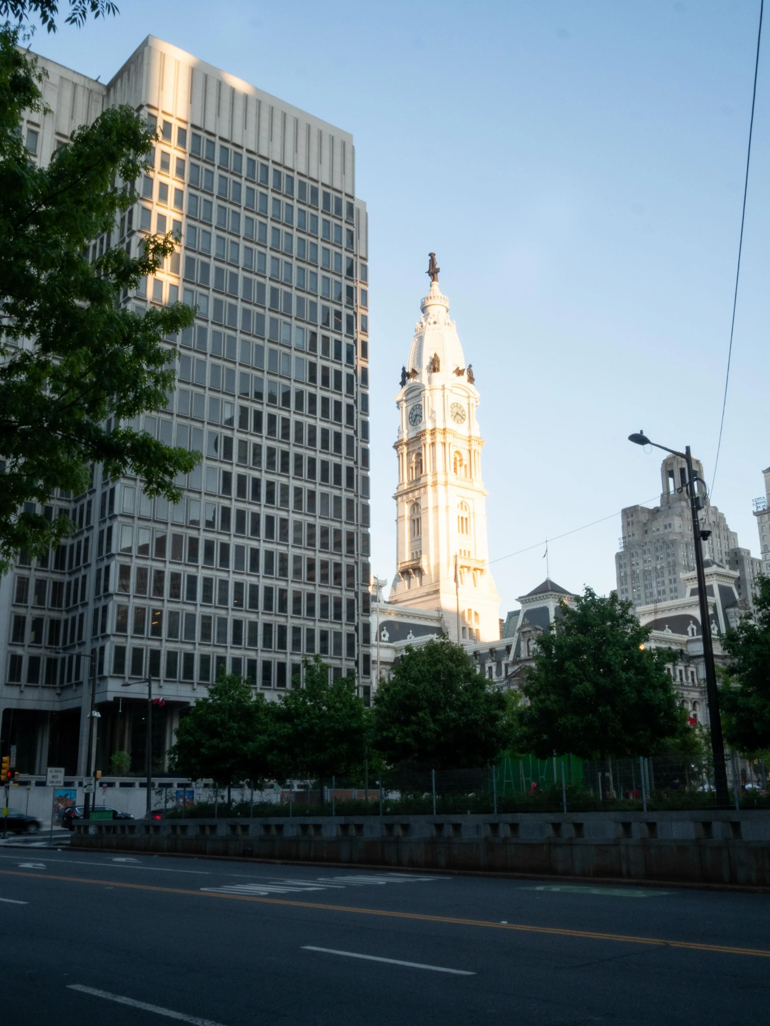 I love looking at light. Especially in Philadelphia. Especially using overexposure and a sort of symmetry (left building has a reflection!) 
-
#philadelphia #light #photography #photo #cityhall