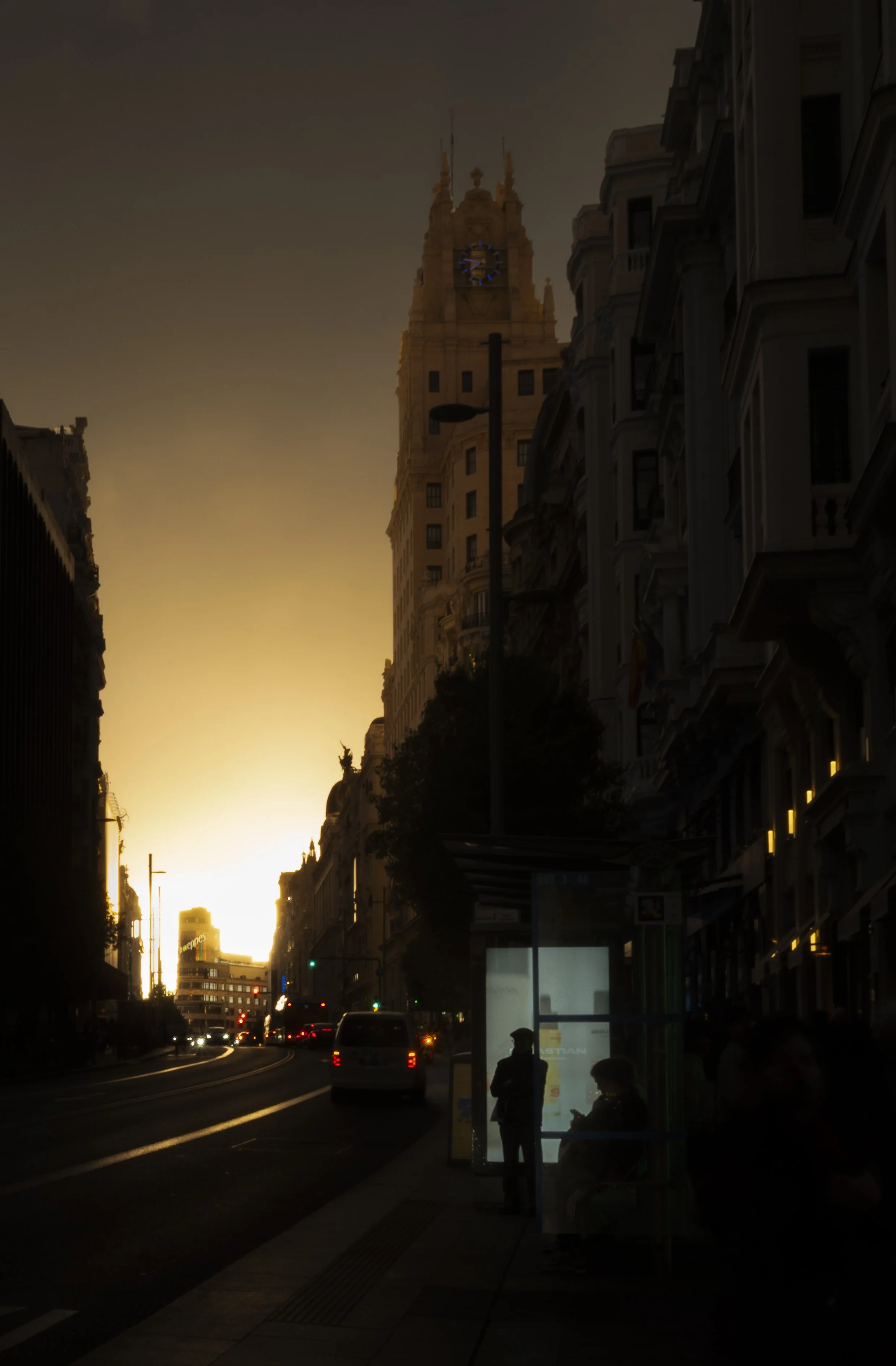 Evening Alpenglow in Madrid