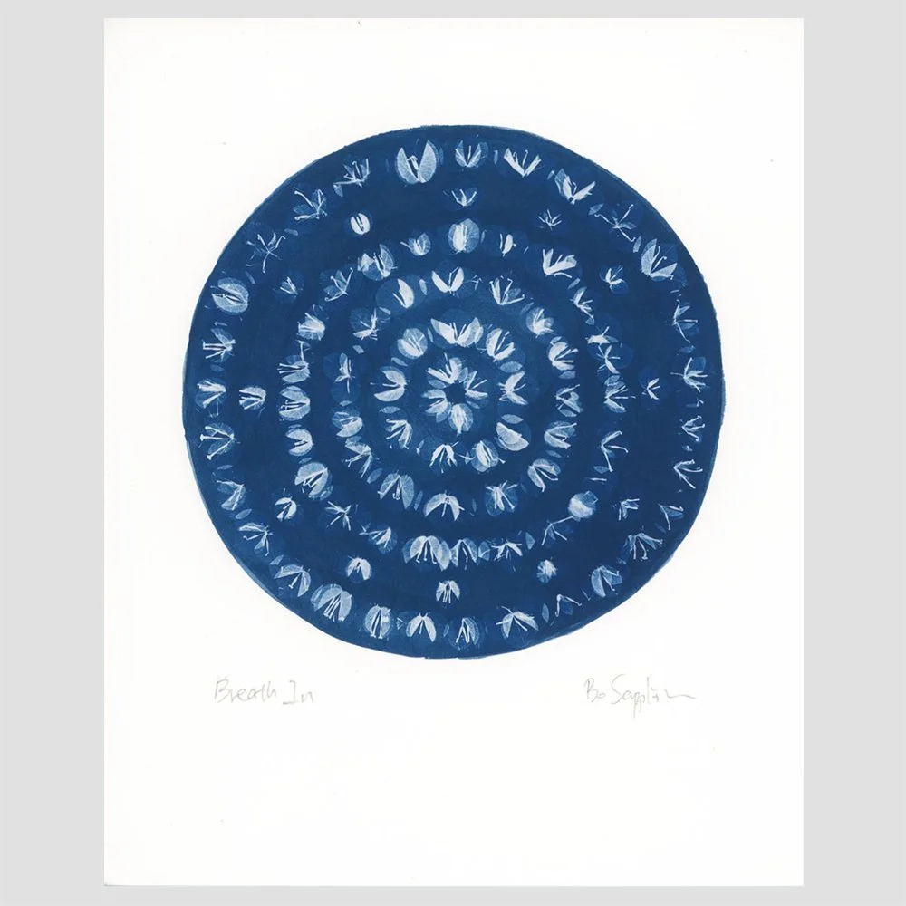 Mandala Print - Breath In (Bougainvilleas)