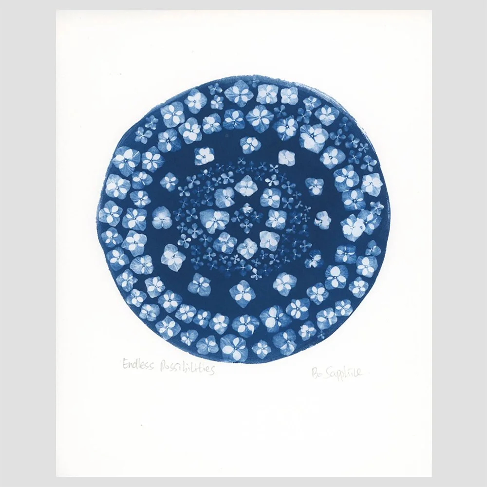 Mandala Print - Endless Possibilities (Hydrangeas)