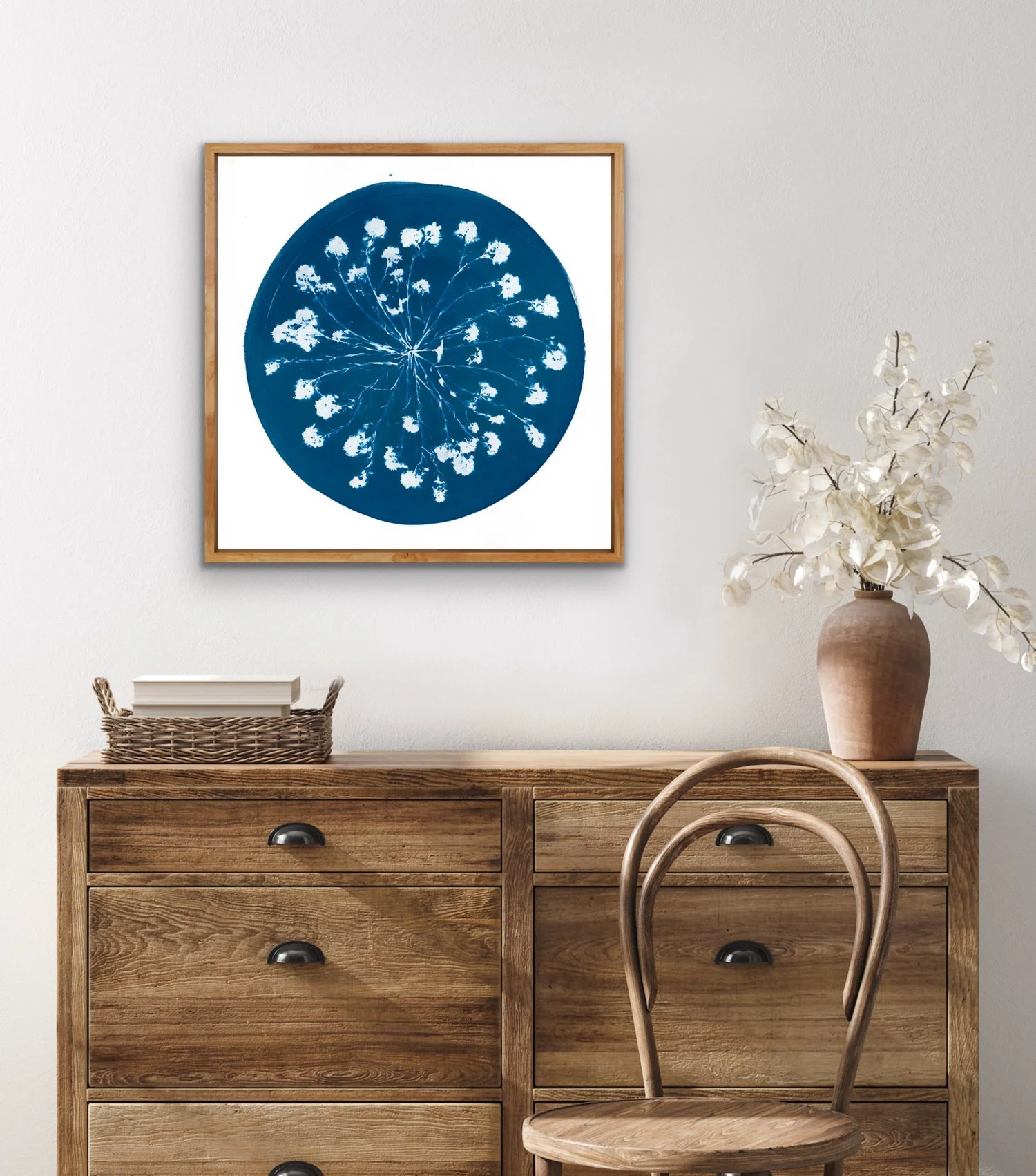 Ferris Wheel (Mustard), Original Framed