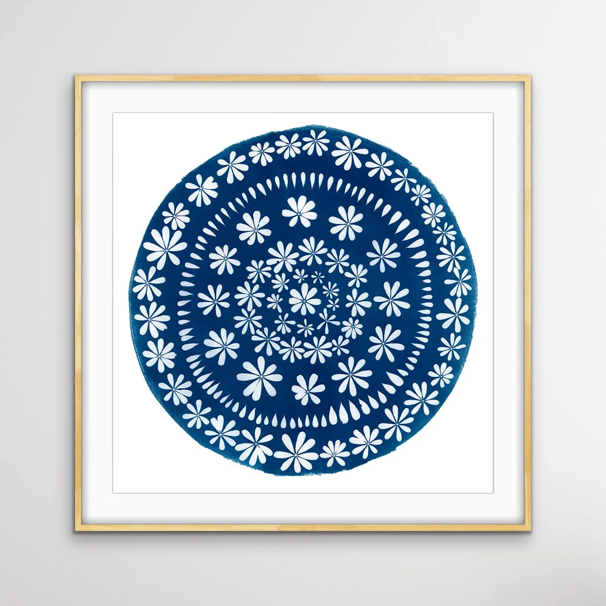 It's About Time - Created with California lupines that bloom only for a fleeting season, It’s About Time reflects the quiet wisdom of healing. Twelve leaves form an inner clock — a reminder that we can’t rush what needs time to unfold. As Haemin Suni