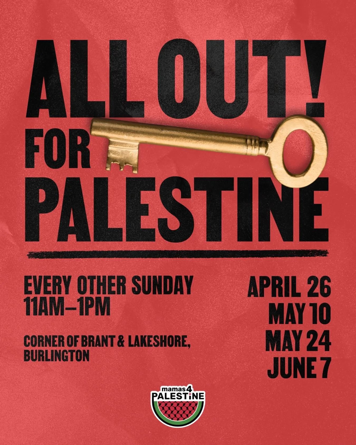 Our ongoing Burlington protests are back - and we hope you can join us!

📍 Brant St. + Lakeshore Blvd., Burlington
📅 Every other Sunday starting April 26
⏰ 11am&ndash;1pm (come anytime, stay as long as you like)

These family-friendly, silent prote