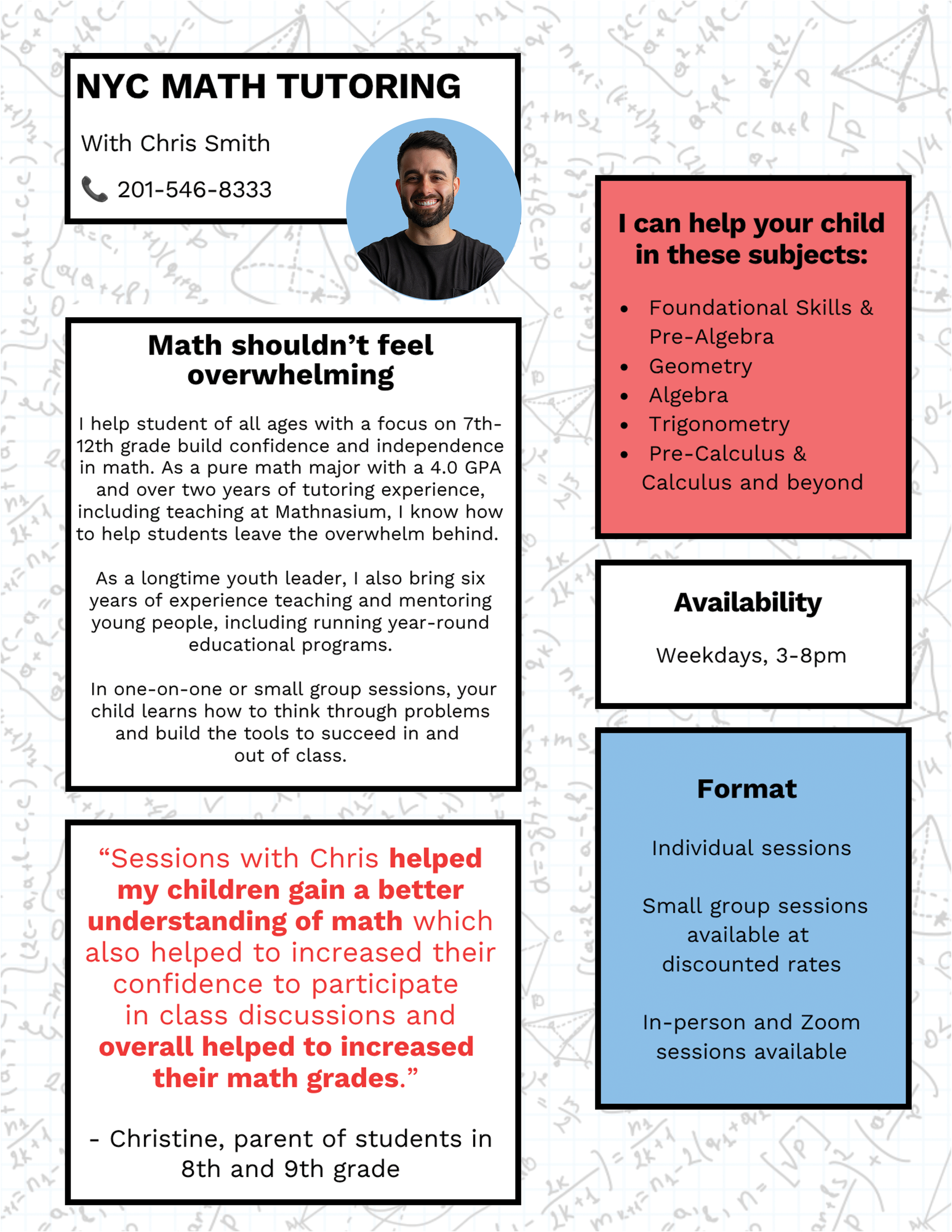 Math Tutor Flyer