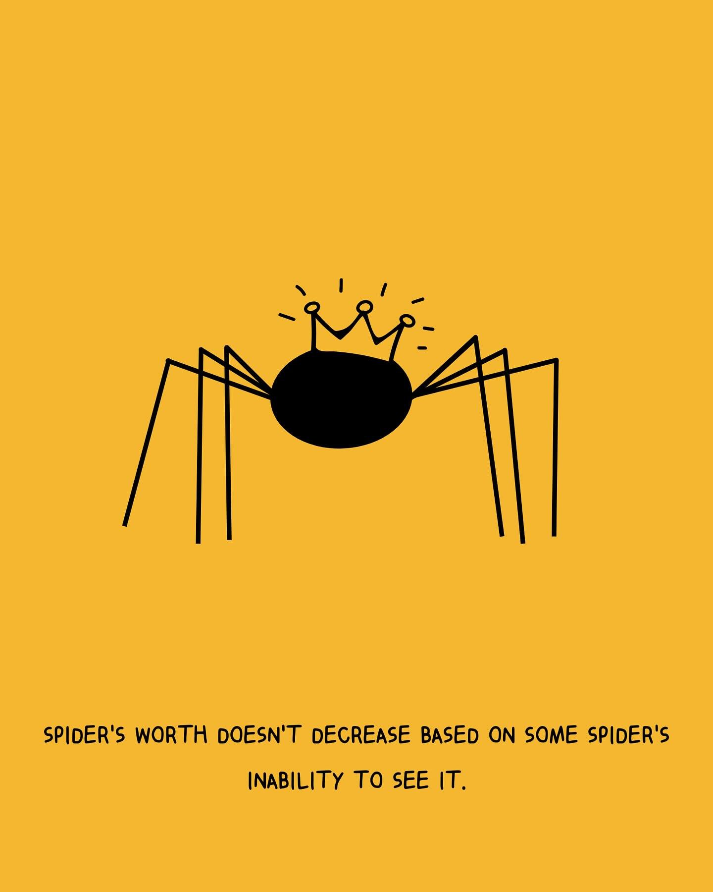 Spider says leave dat creepy-crawly