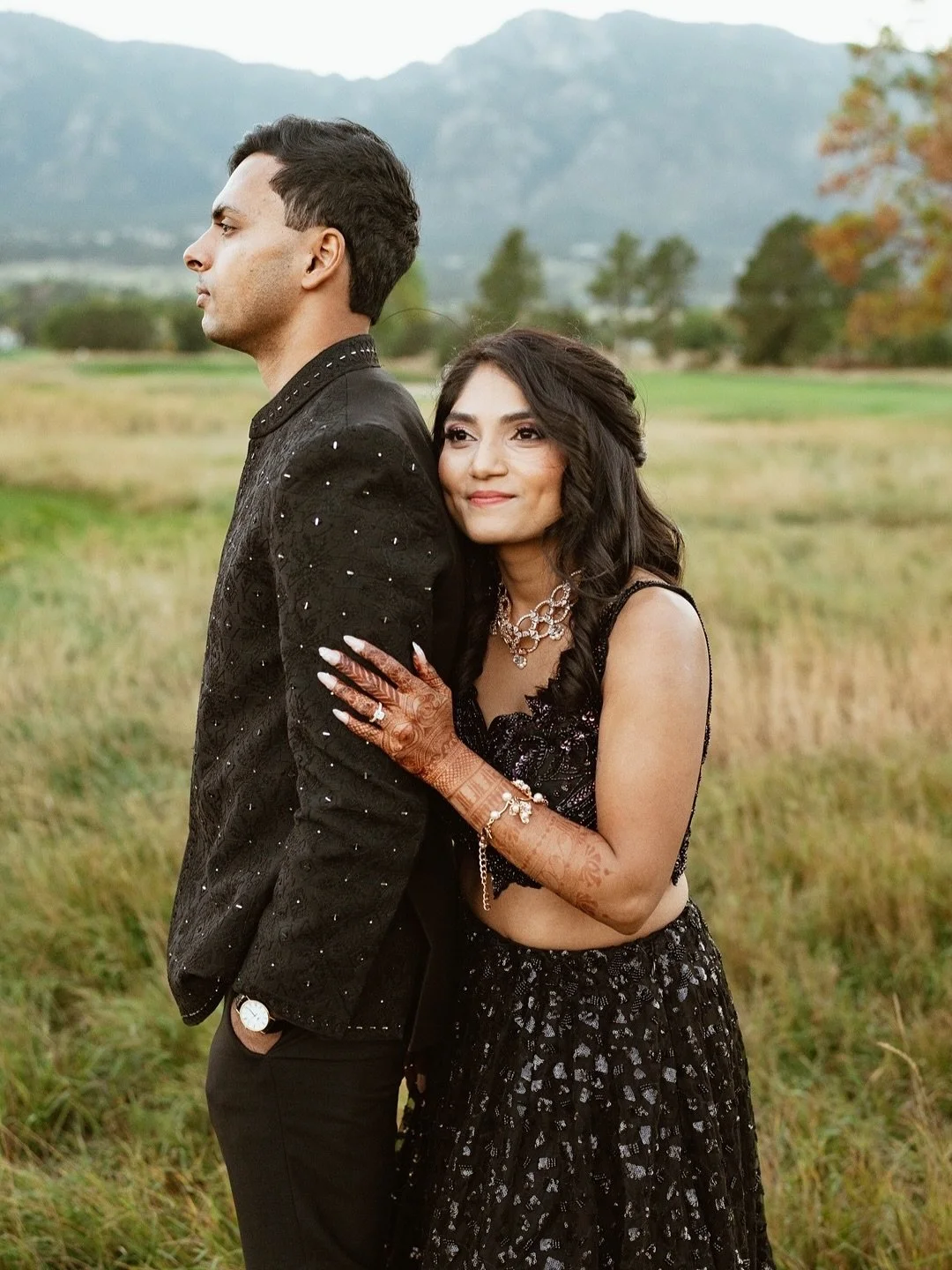 Bold, elegant, and beautifully in sync. Their Sangeet style brought the drama in all the right ways&mdash;with the hair and makeup to match. Congratulations to Priyansi &amp; Abilash!
⠀⠀⠀⠀⠀⠀⠀⠀⠀
Photographer: @dgass_photography
⠀⠀⠀⠀⠀⠀⠀⠀⠀
⠀⠀⠀⠀⠀⠀⠀⠀⠀
⠀⠀⠀