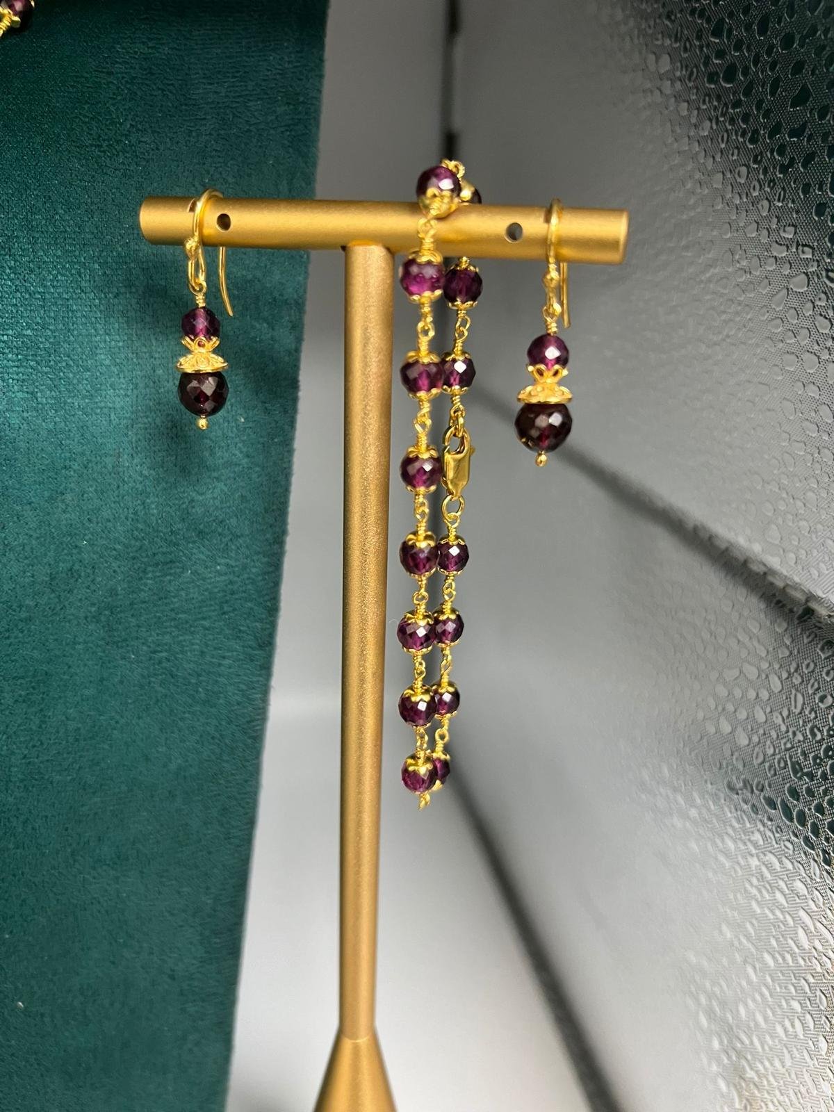 Garnet Jewellery Set