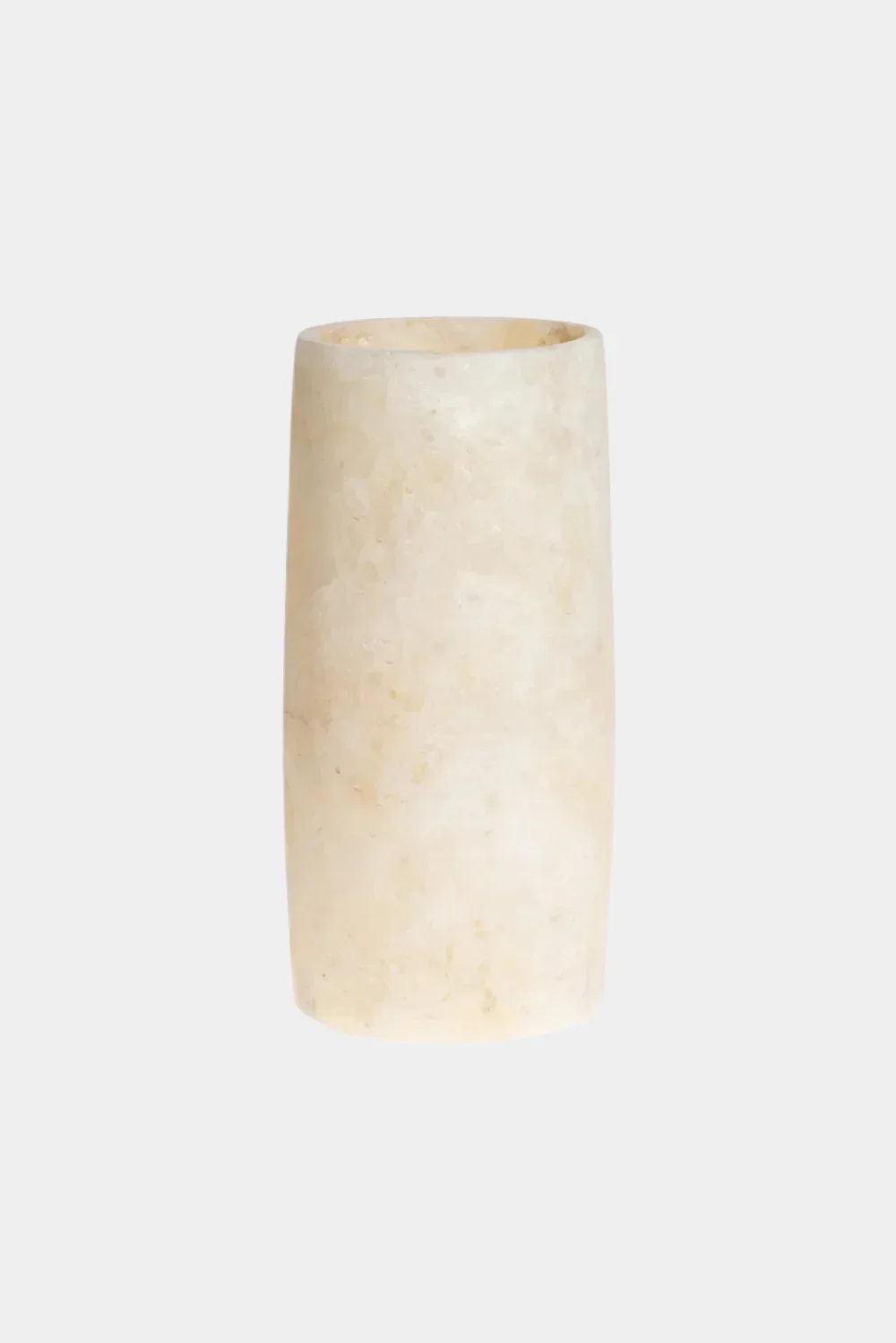 alabaster white tall slender clean candleholder