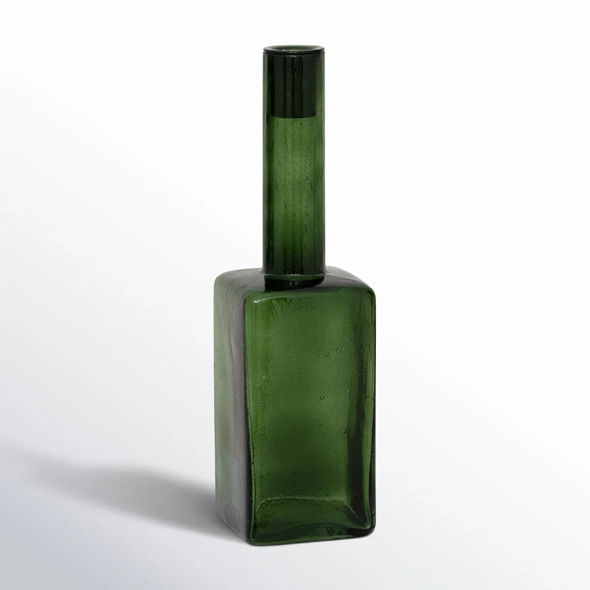 green glass - modern candlestick candle holder