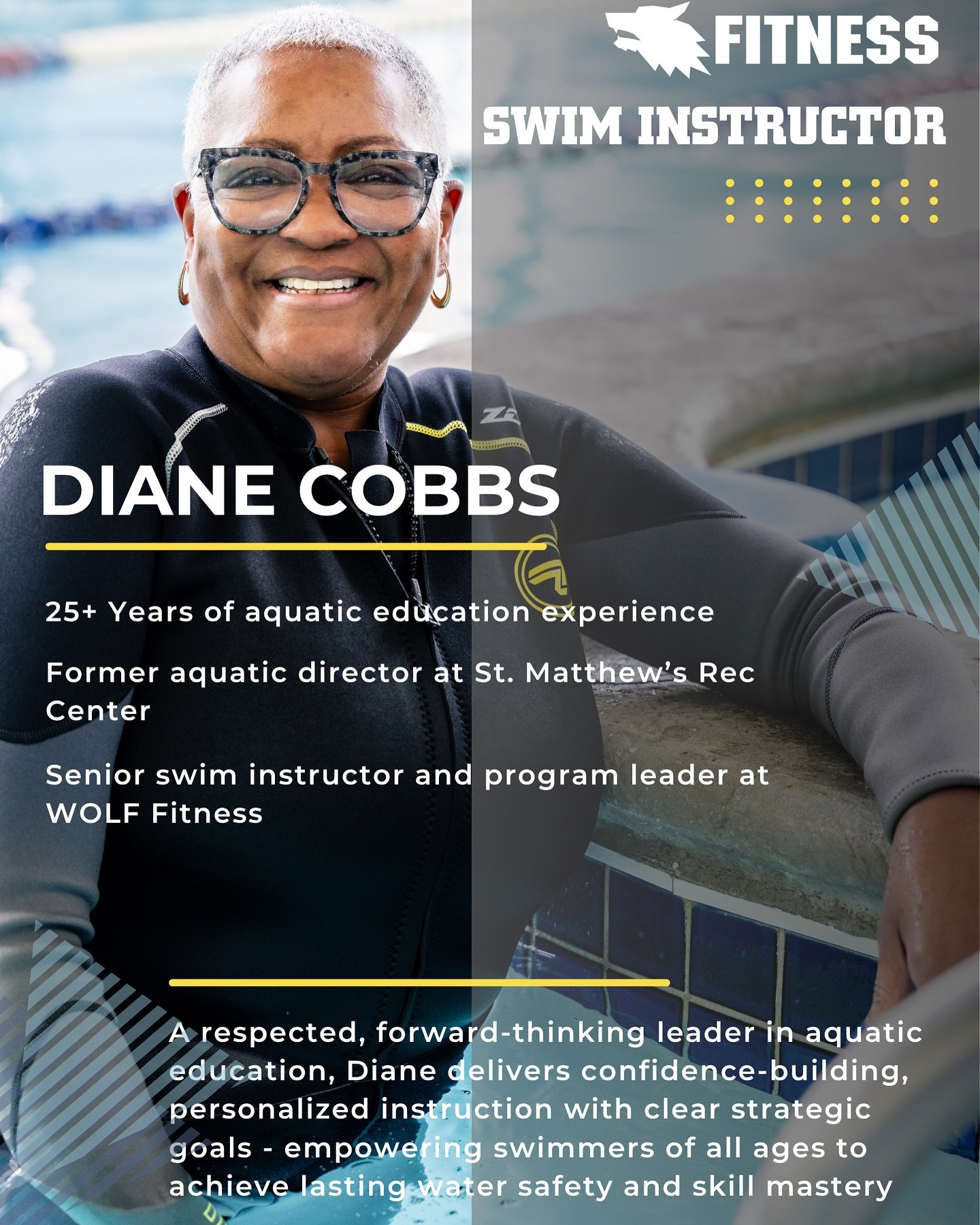 Meet Diane Cobbs - One of the most beloved swim instructors in South Jersey.

With over 25 years experience, Diane has taught generations how to swim with confidence and stay safe in the water. Her lessons are strategic, personalized, and packed with