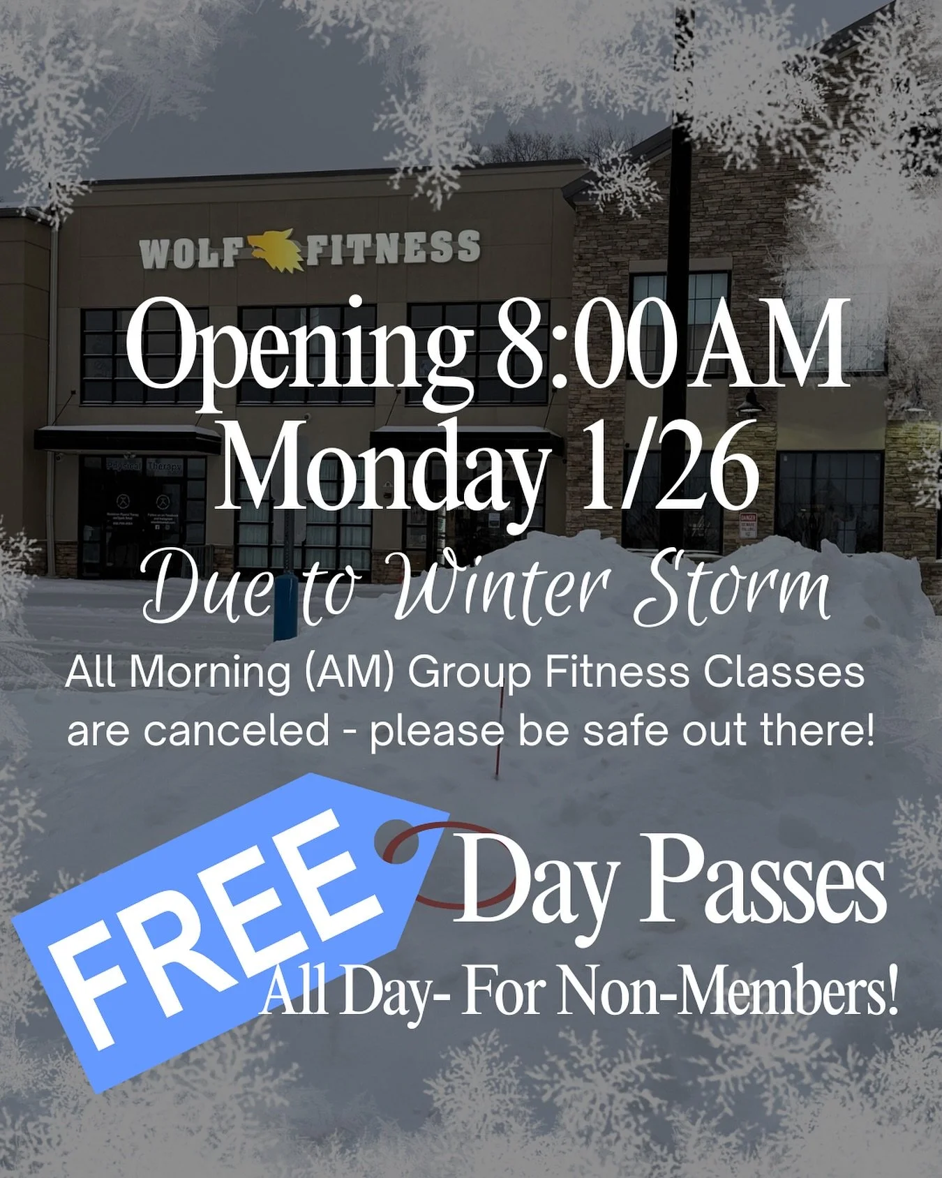 Weather Update ❄️

Due to the winter storm, we&rsquo;ll be opening at 8:00 AM tomorrow (Monday, January 26th) in Mullica Hill

To make the most of a snow day, we&rsquo;re offering FREE day passes all day &mdash; bring your friends, guests, and kids 1