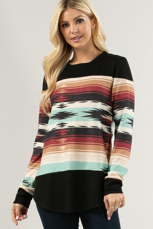Plus Size Alexa - Black/Turquoise