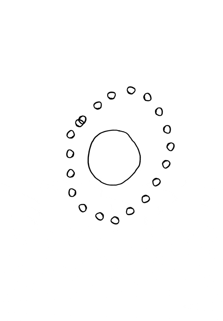 Animation by Little Door. "Consolidation of Power." The dots all swarm around the hoarders  while they siphon life energy.