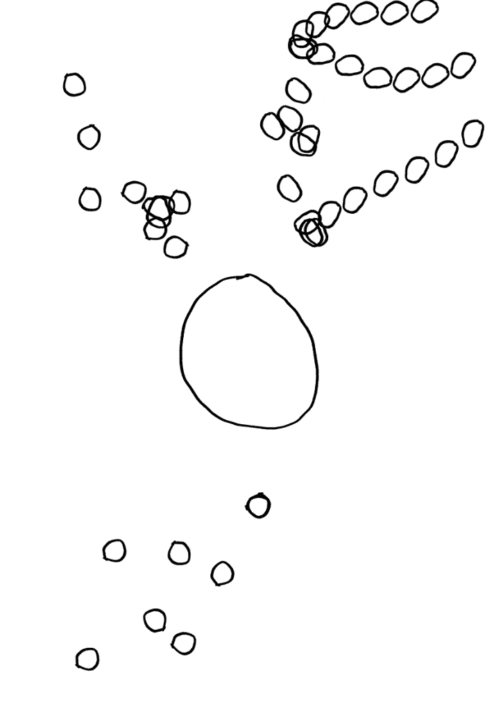 gif of black circles doing a mass exodus from the consolidation of power. A single big circle panics as all the little circles collectively leave to form their own protocol and mutual aid networks
