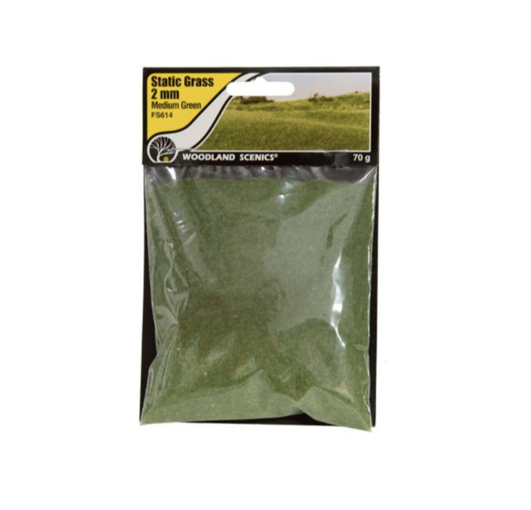 Static Grass - Medium Green 2MM